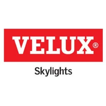 Velux Skylights logo on a white background.