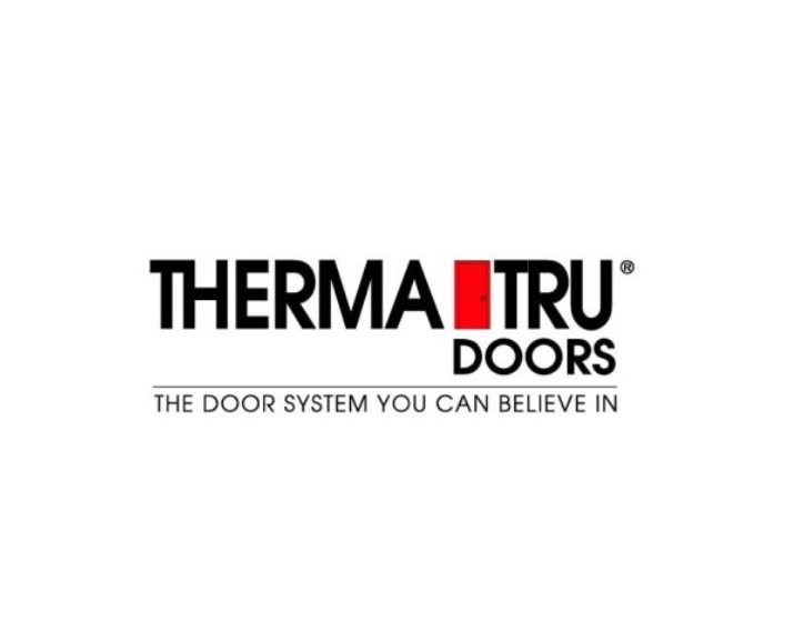 ThermaTru Doors logo with the slogan 'The door system you can believe in'.