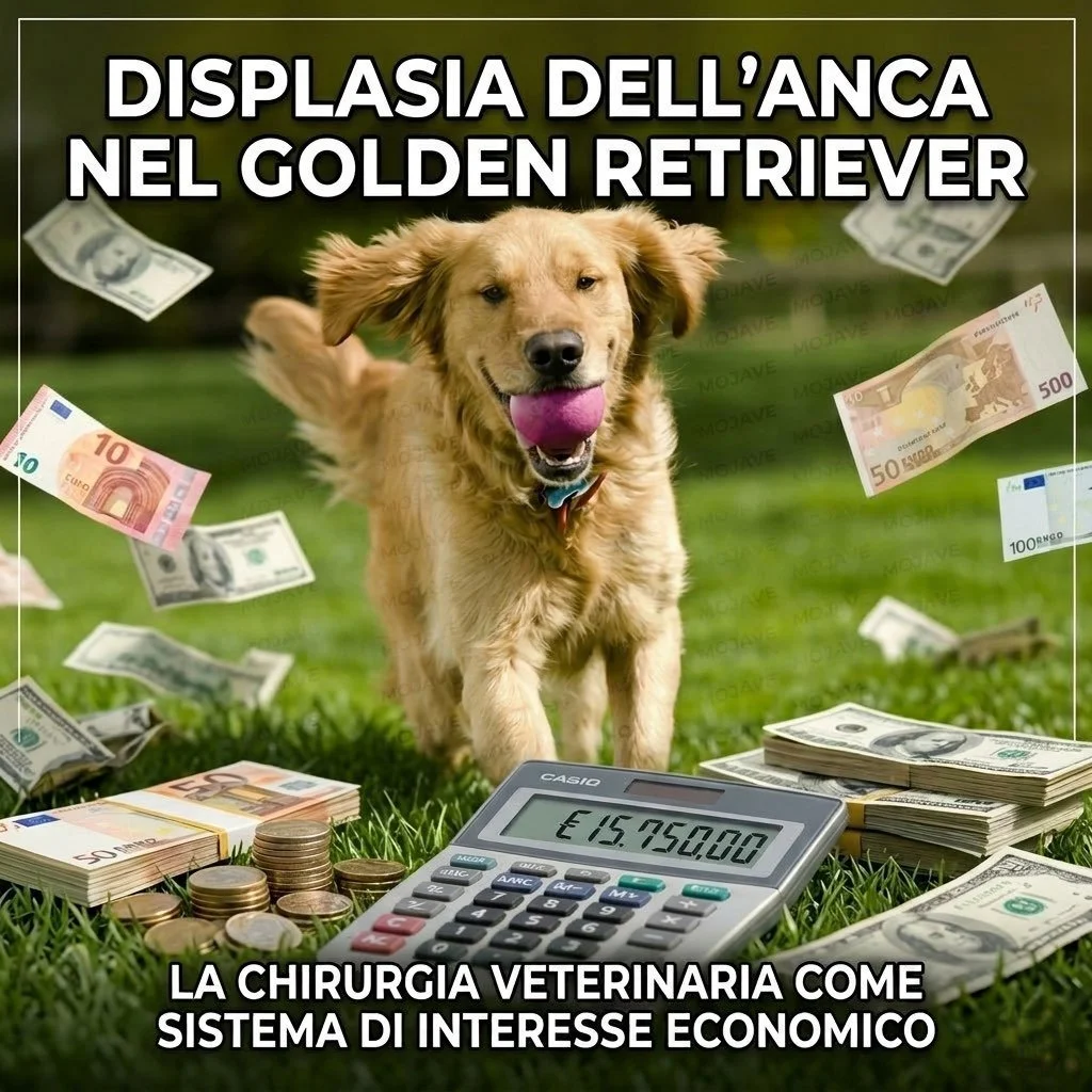 DISPLASIA DELL'ANCA NEL GOLDEN RETRIEVER: LA CHIRURGIA VETERINARIA COME SISTEMA DI INTERESSE ECONOMICO