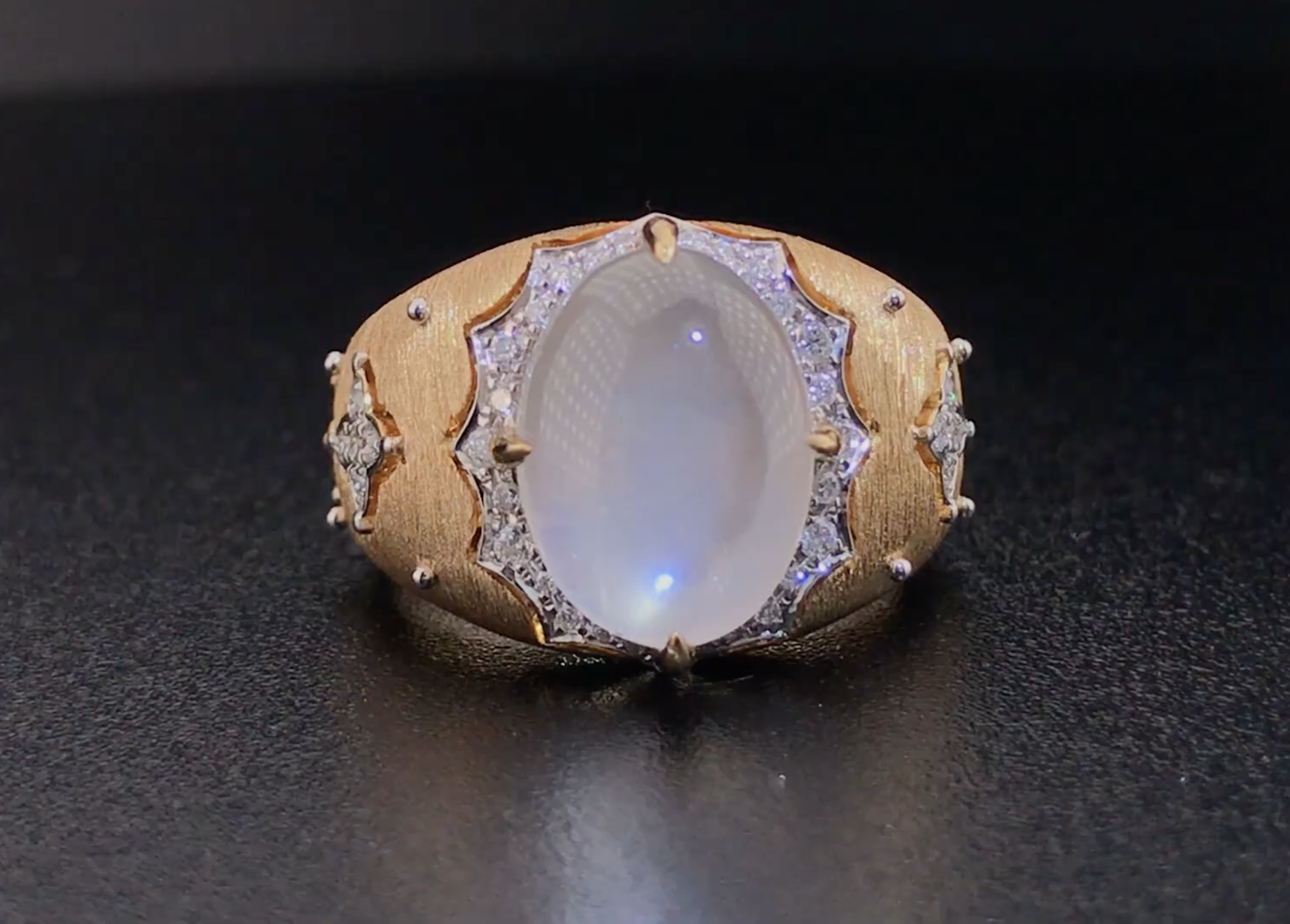 Blue Sheen Moonstone Ring