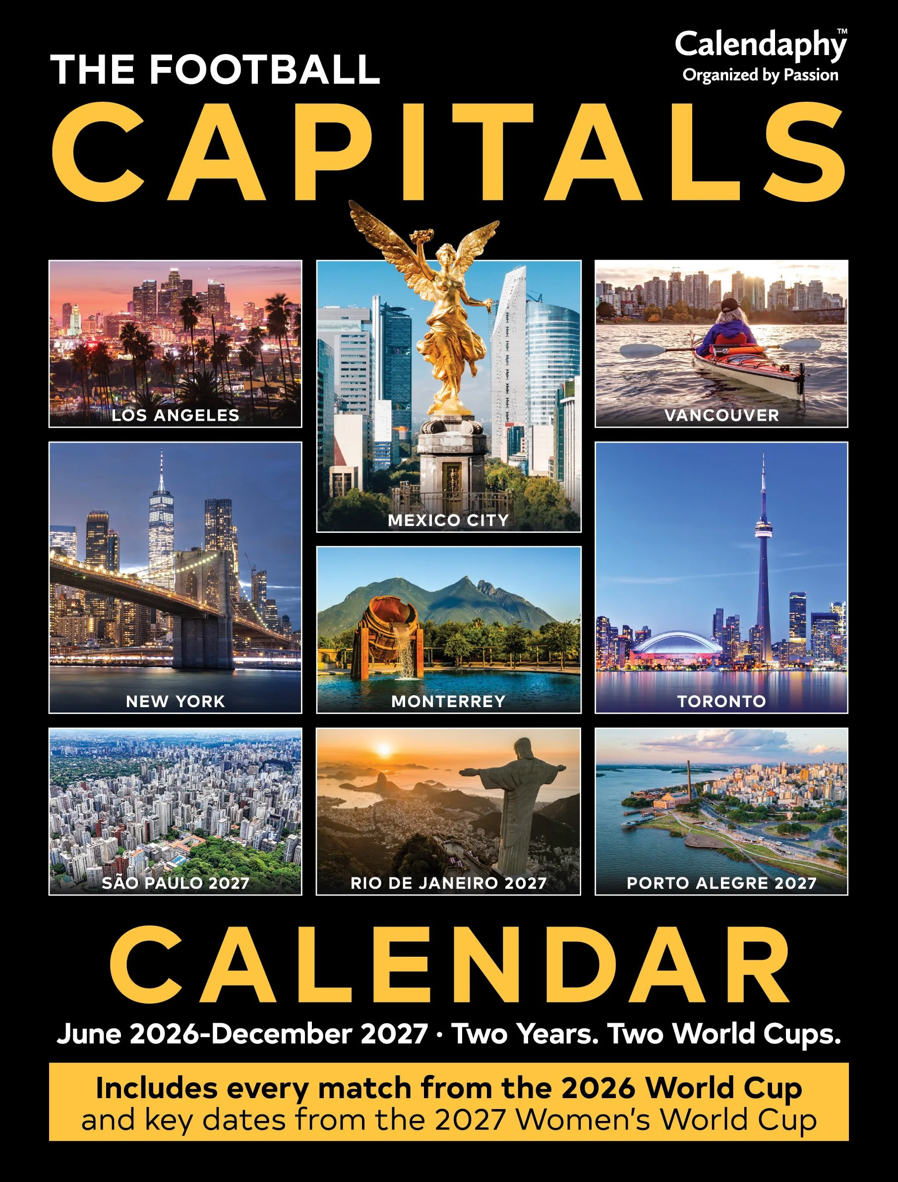 Calendaphy: The Football Capitals 2026 & 2027 Wall Calendar
