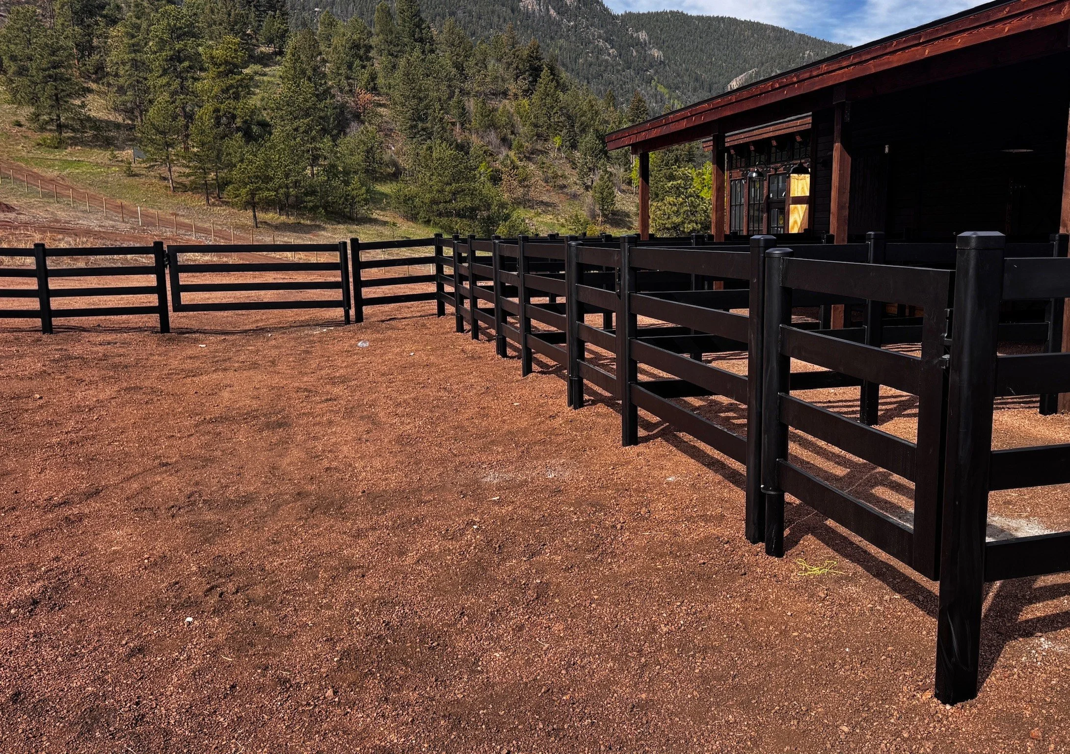 Buckley steel fence, Colorado Springs area