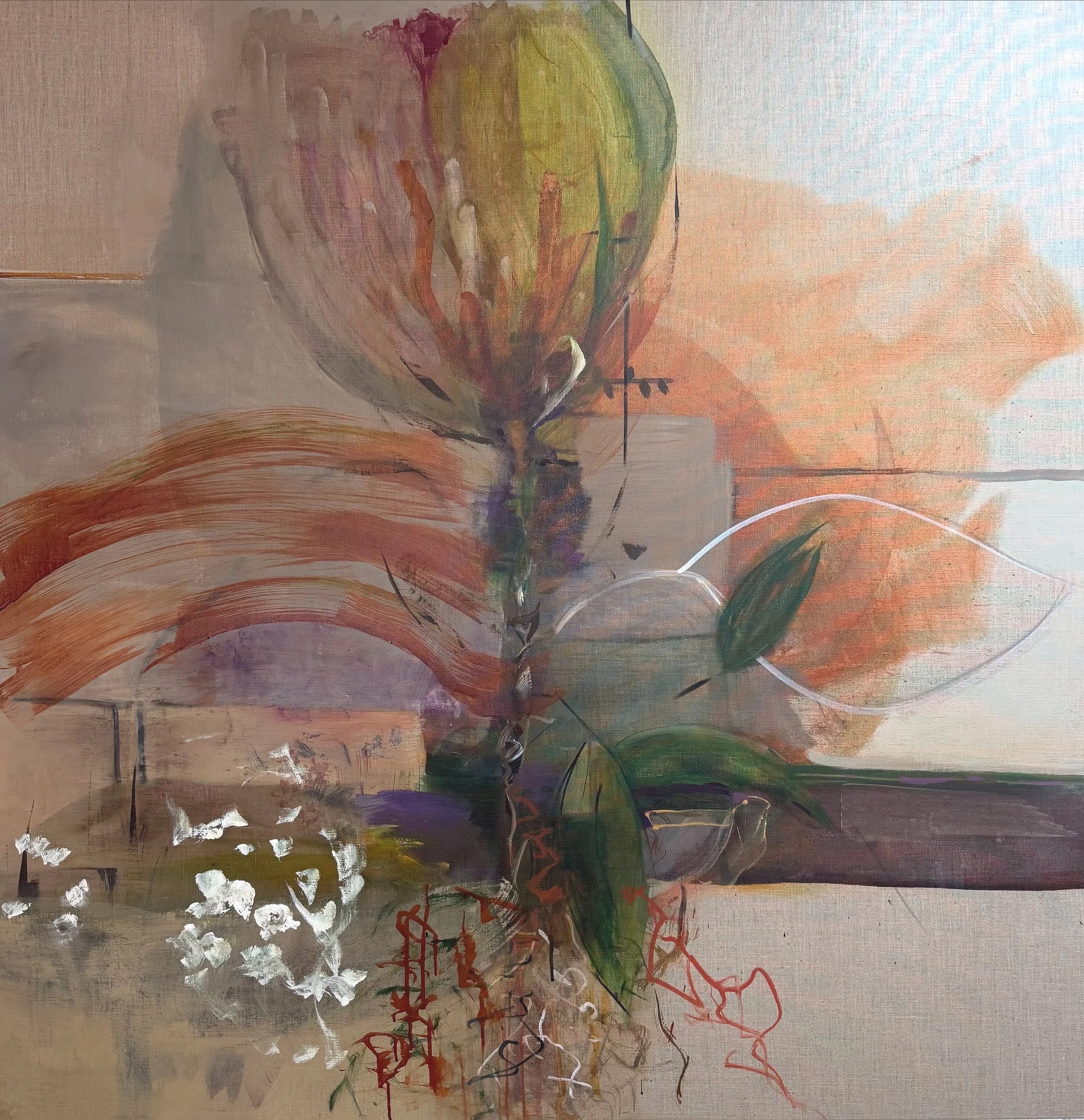 Roots Run Deep
48 x 48 in
Ink/Acrylic on Linen