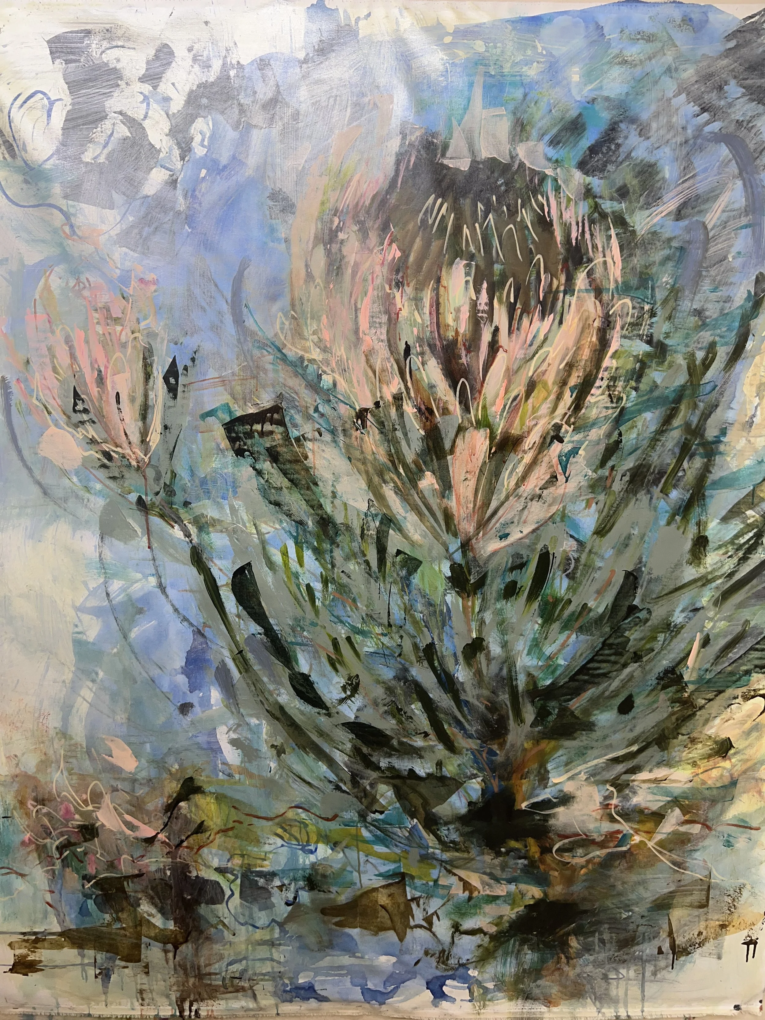 That Fyn Bos Feeling 
60 in x 48
Acrylic/Ink on Canvas