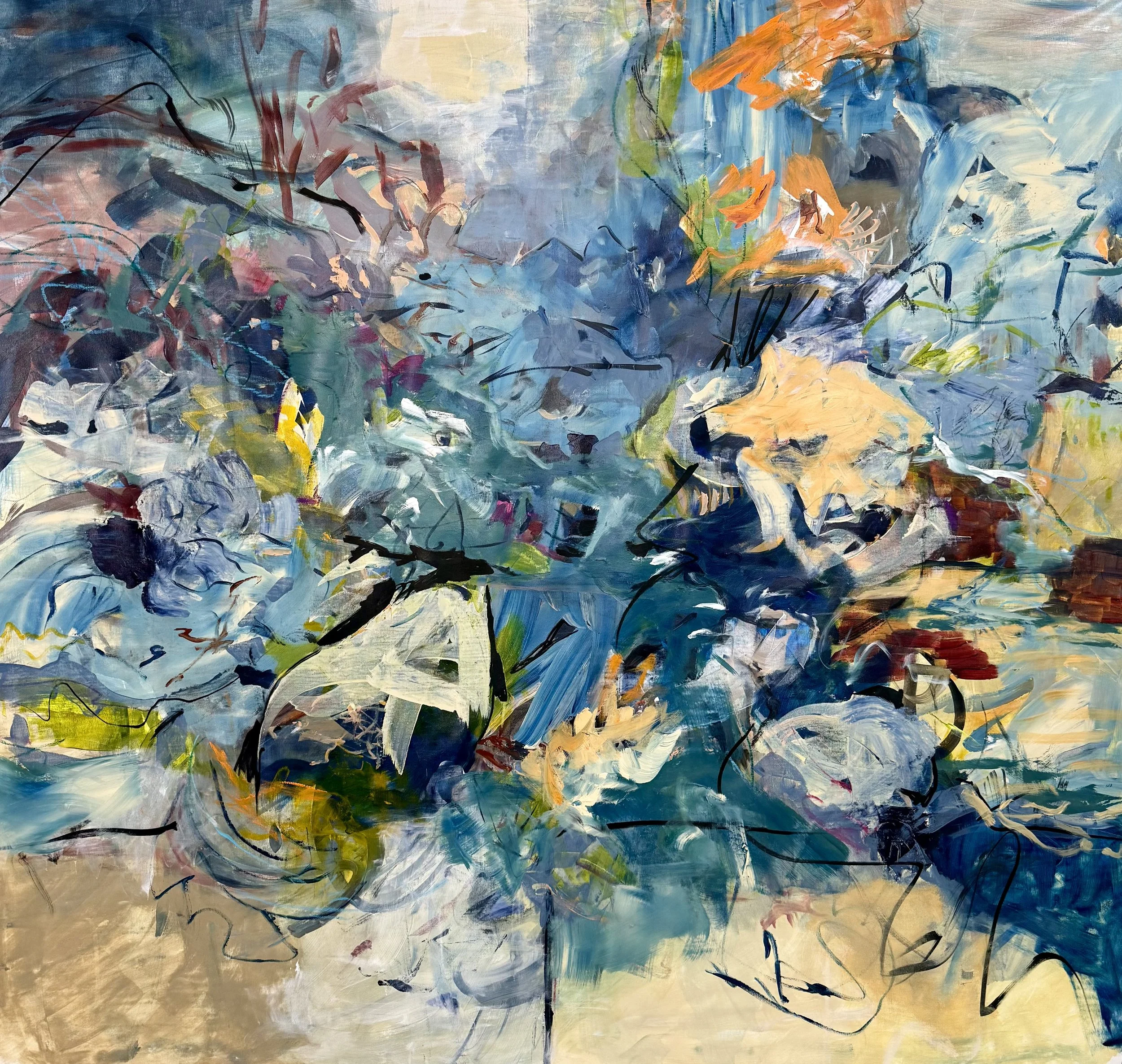 Velvet Noise
55 in x 58 in
Acrylic on canvas