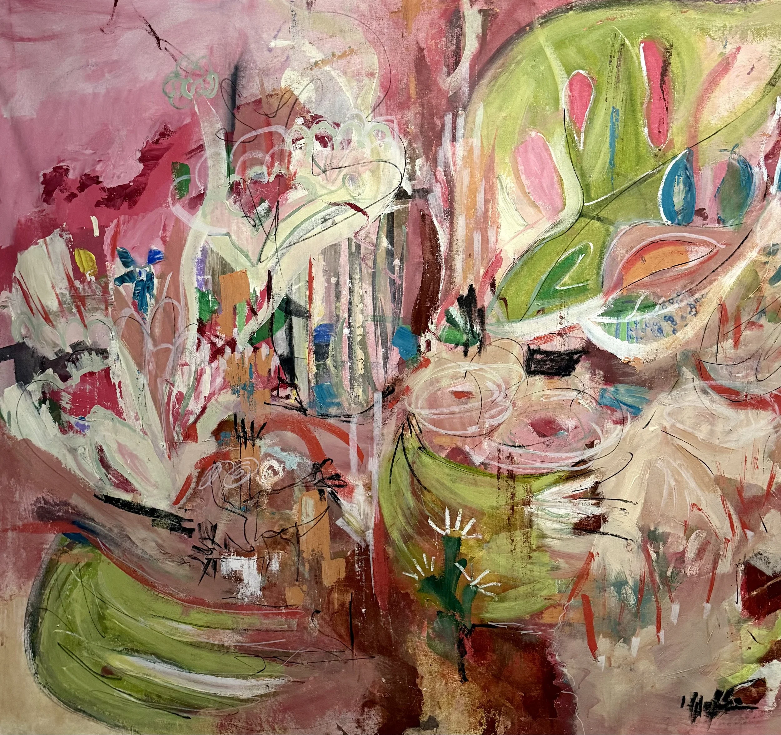 Notes of a Long Sun
51 x 60 in
Acrylic On Raw Canvas