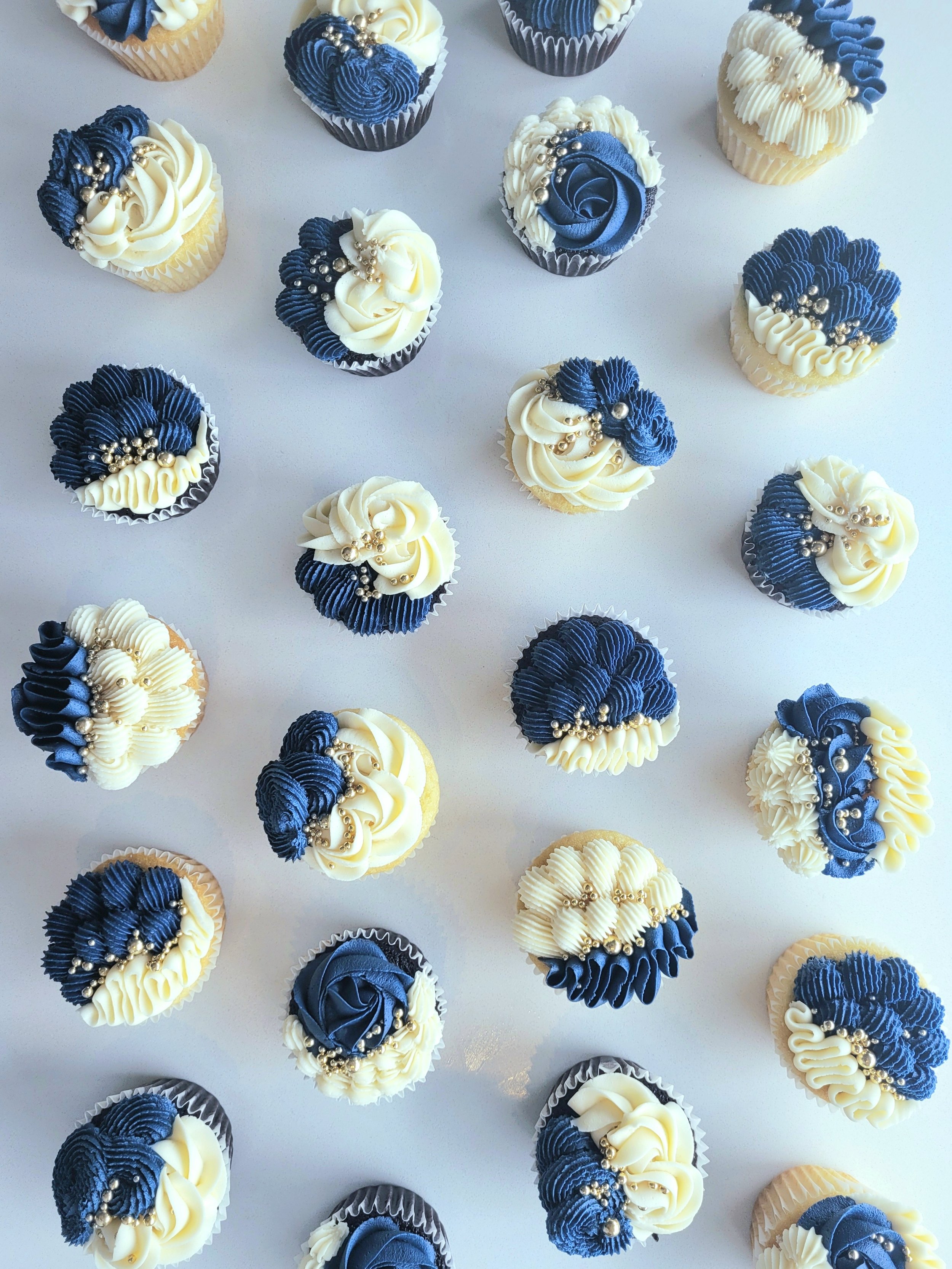 Graduation party buttercream cupcakes in Ottawa