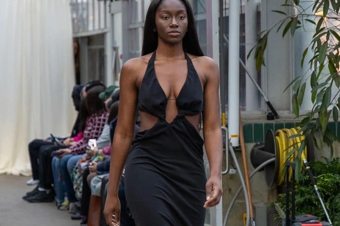 Wearing signature OAH dress. Designed by me.