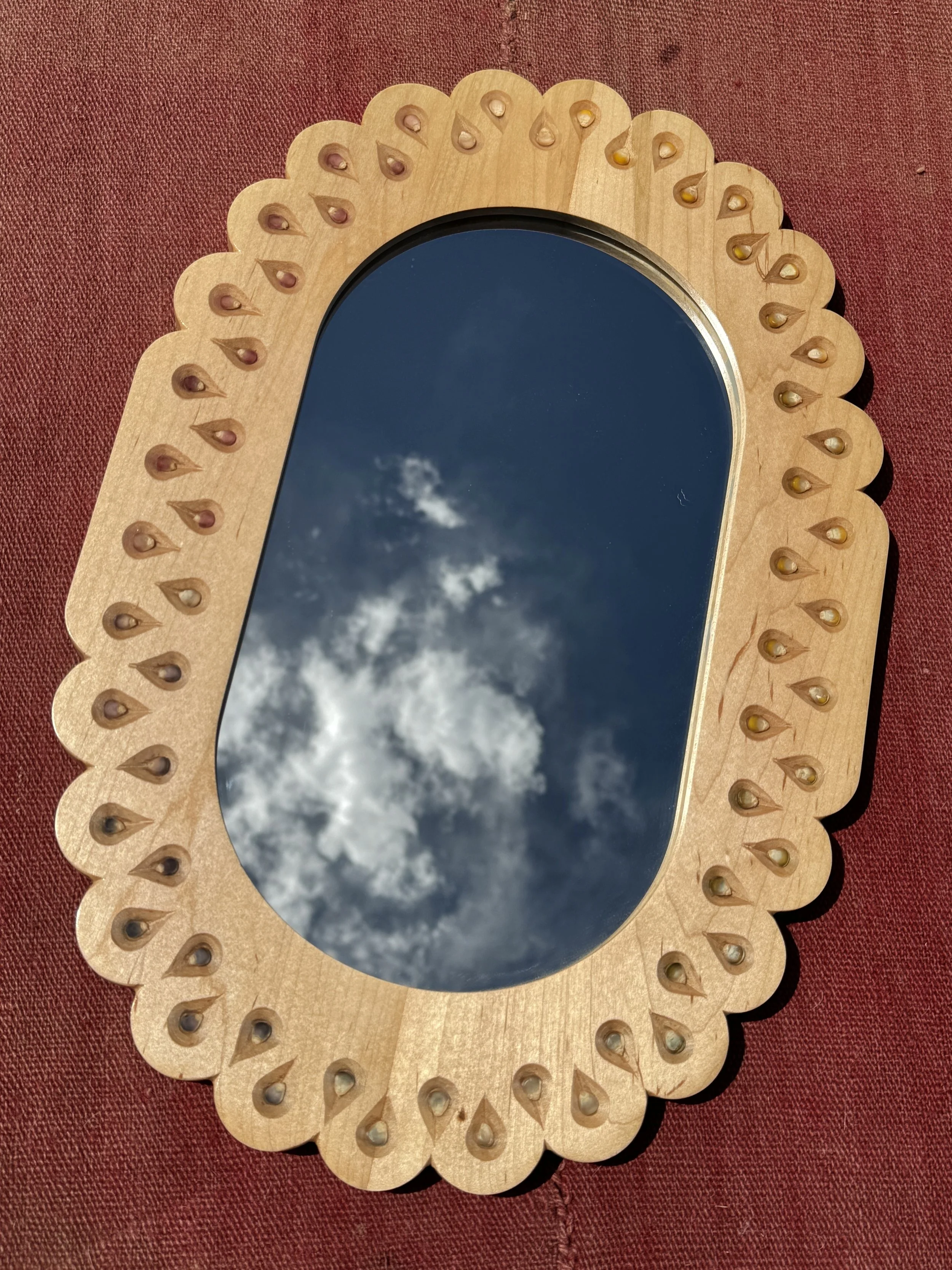 Rainbow Corn Mirror