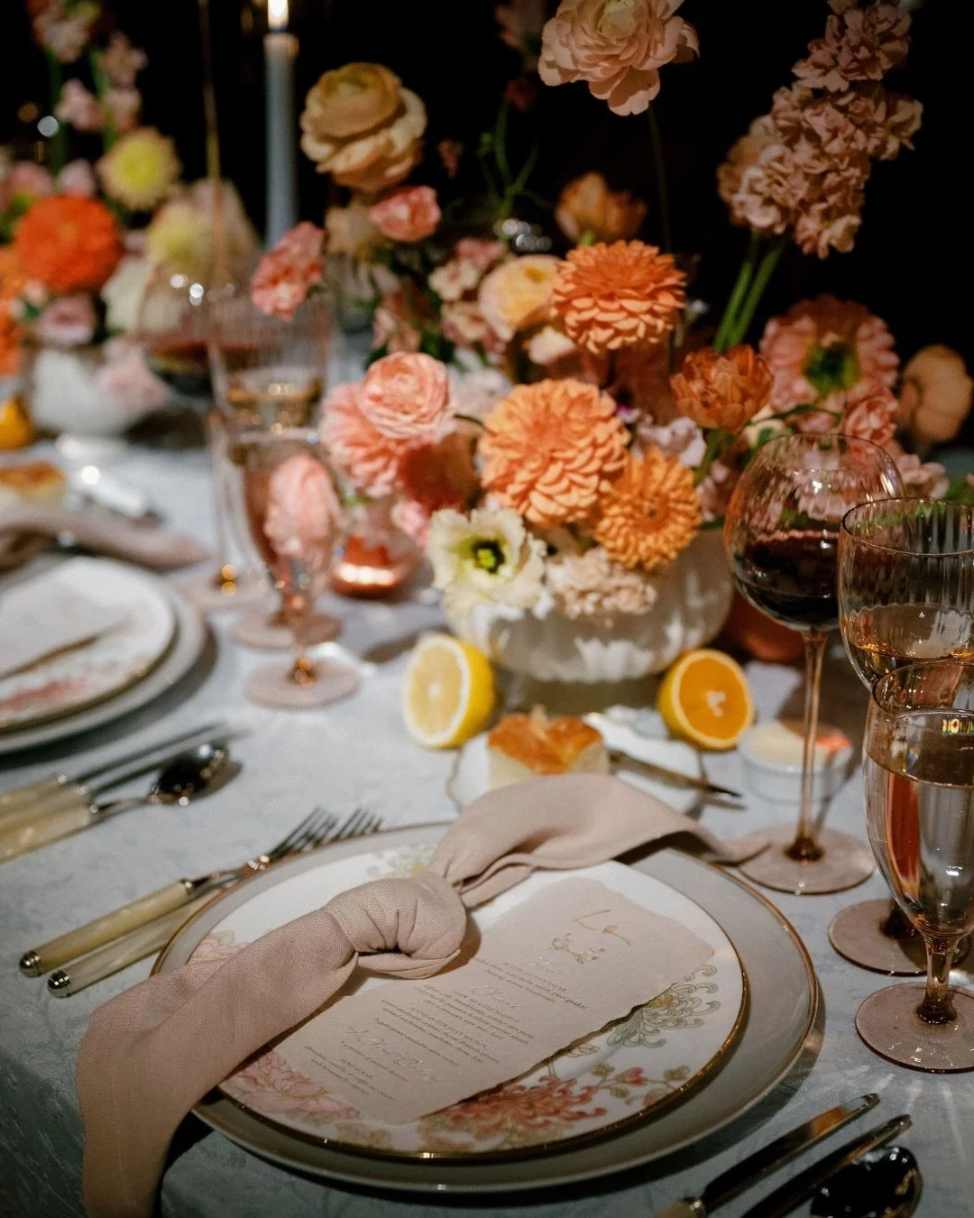 The most luxurious details are often the ones you discover up close.

A texture that feels familiar.
A flower with a family connection.
A color pulled from somewhere meaningful.

It&rsquo;s not about putting the couple&rsquo;s story everywhere. It&rs