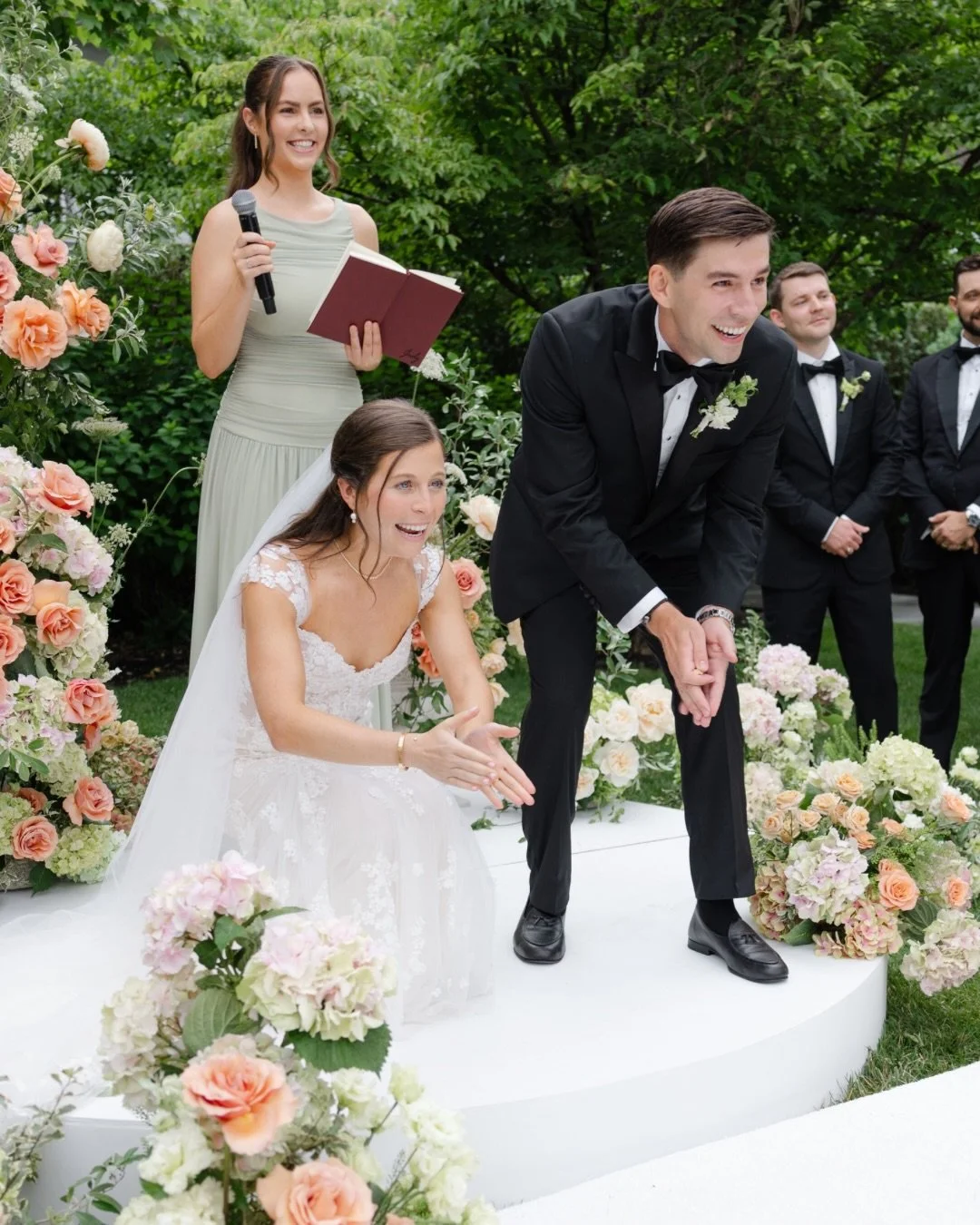 I love finding those details that make you look around and think, &ldquo;Of course this is them.&rdquo;

For R + R, that meant having their favorite furry friend join them at the altar. Because every love story deserves its supporting character. 
 
 