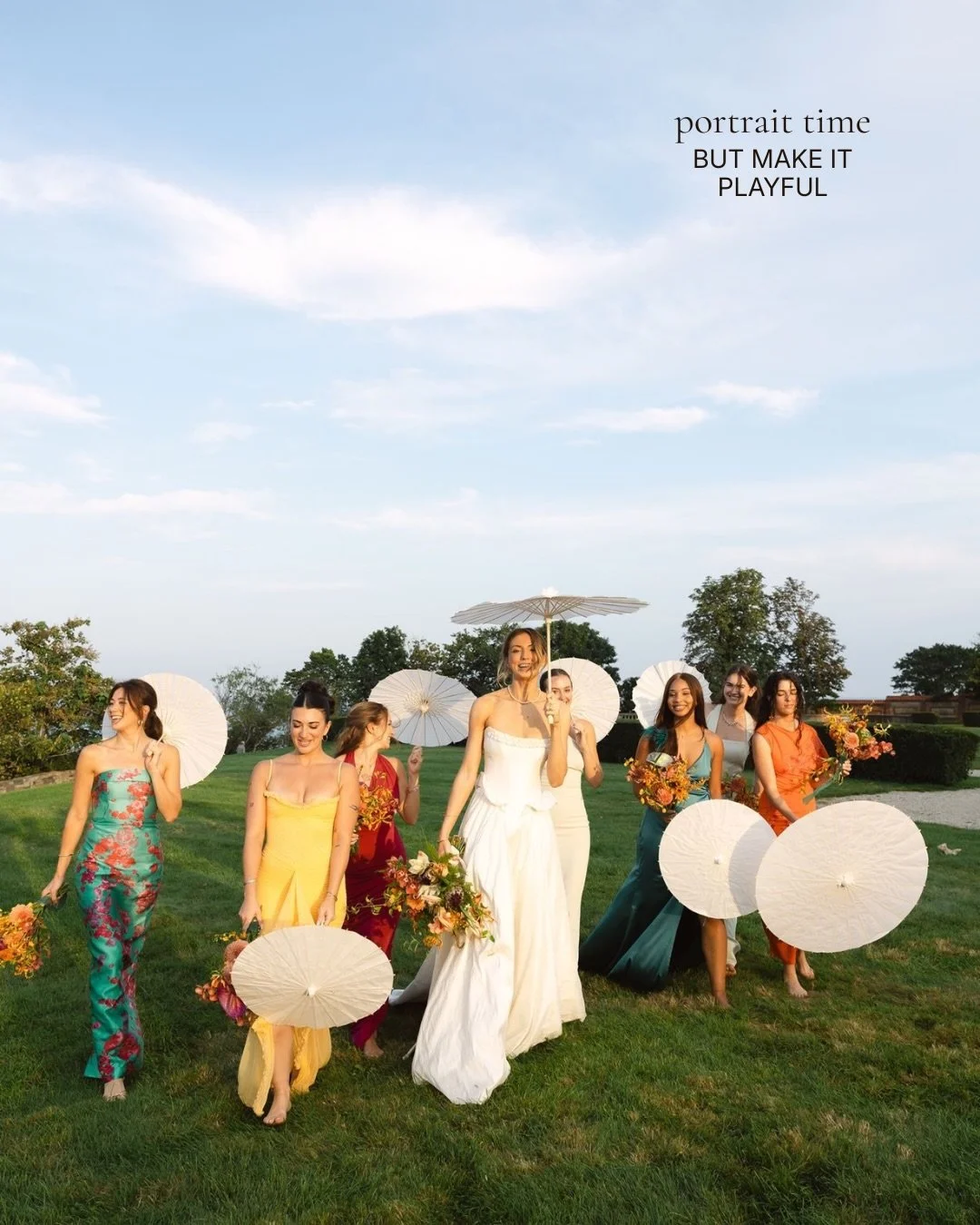Currently loving the kind of wedding portraits that feel less like posing and more like pure celebration. 

For T + W at Ochre Court, I wanted the wedding party portraits to have a little editorial edge, a little high-fashion energy and plenty of roo