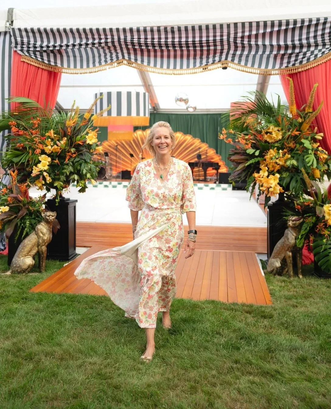 She walked into the room like she already knew how the night would unfold.

Set against the opulence and engaging history of Ochre Court and the International Tennis Hall of Fame, this celebration had an eccentric, vintage sensibility with a little o