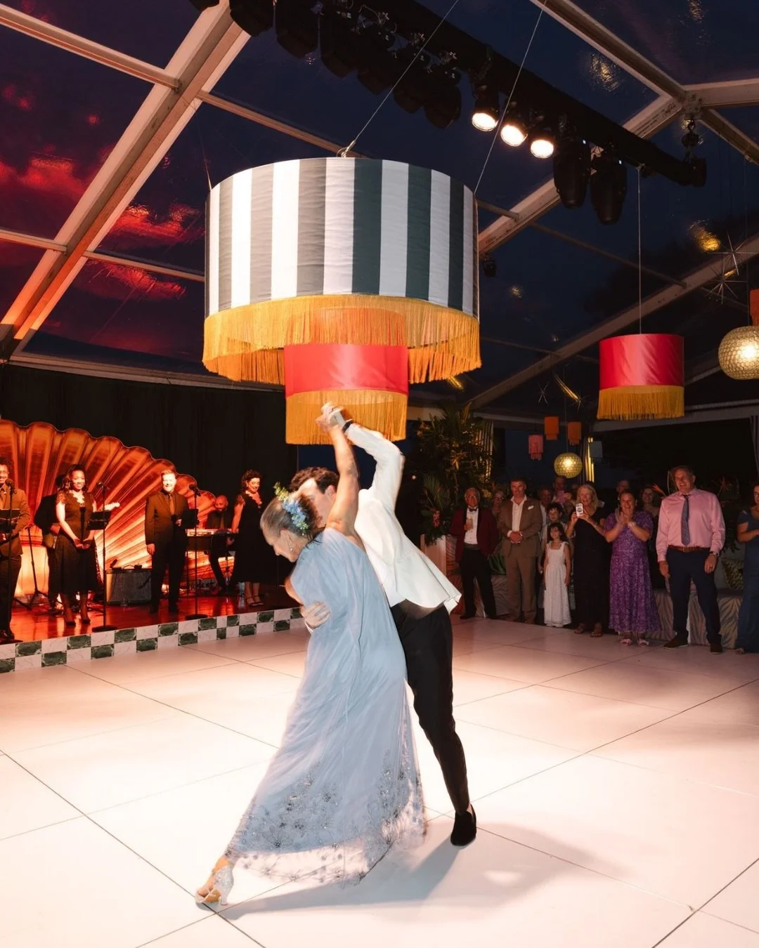 When the dance floor starts looking like a scene from an old Hollywood film.

I am OBSESSED with these. 

T + W didn&rsquo;t just dance. They owned that dance floor. And then came the dances with their parents, and somehow those moments looked like b