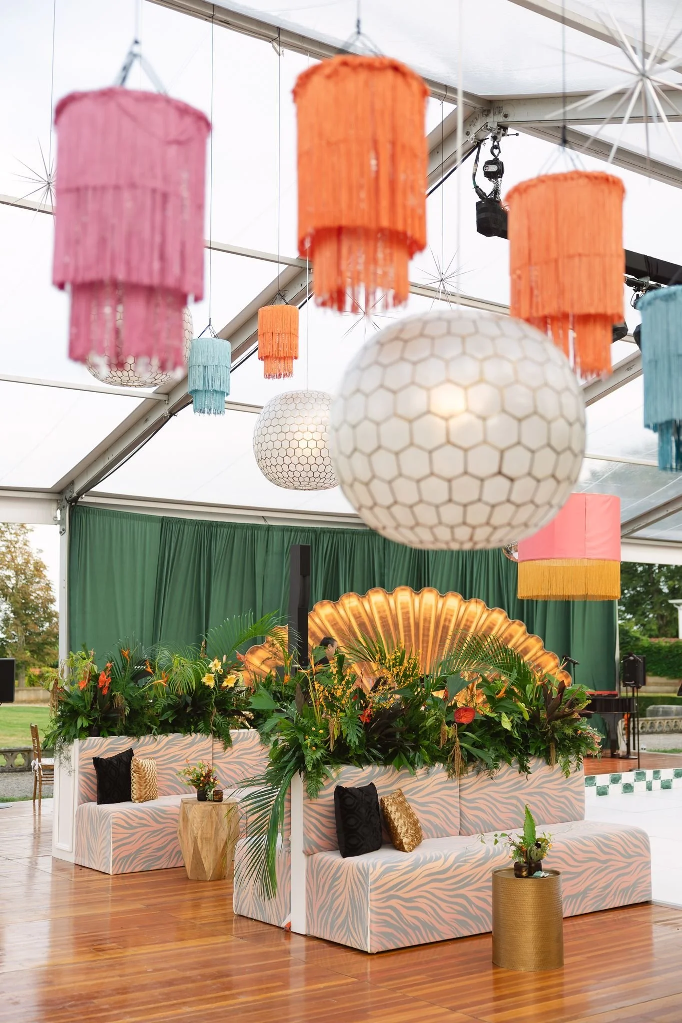 Lounge Area at Ochre Court Newport Rhode Island Wedding Planned by Faith Ferguson Productions