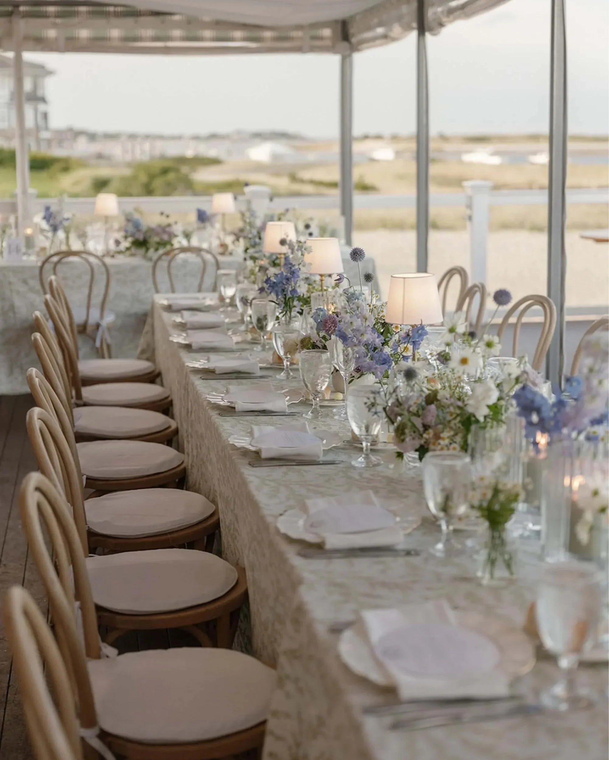 Tablescape at Chatham Bars Inn for a Luxury Destination Wedding Venue on Cape Cod Planned by Faith Ferguson Productions