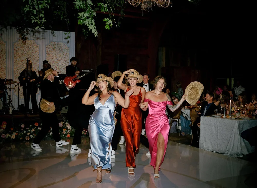 Bridal Party Dancing at at a Luxury Wedding Planned by Faith Ferguson Productions