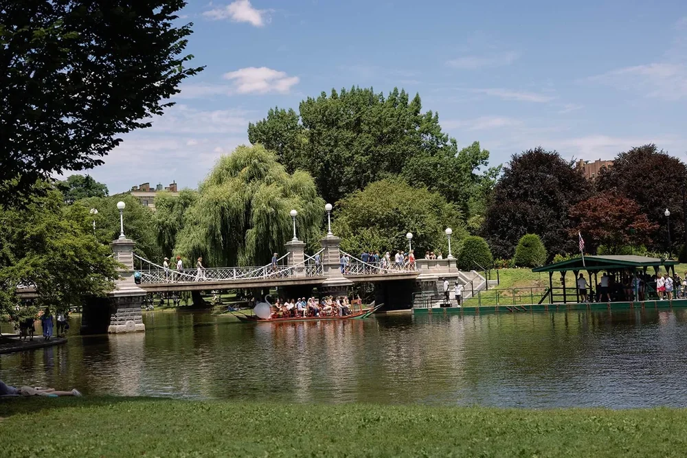 Bridge in Park in Boston, MA