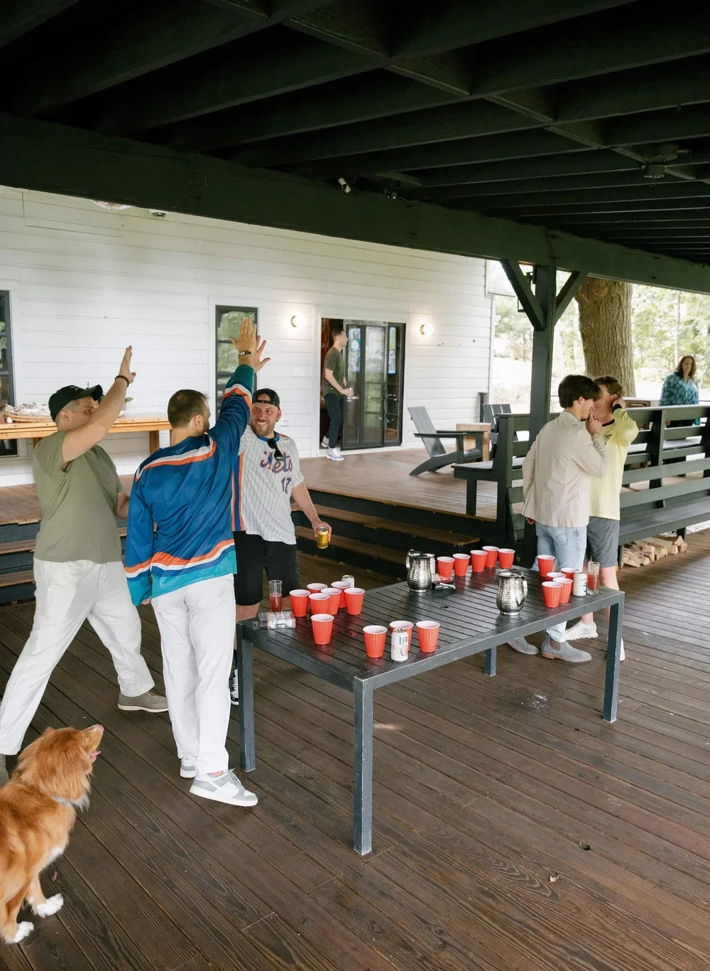 Groomsman Having Fun