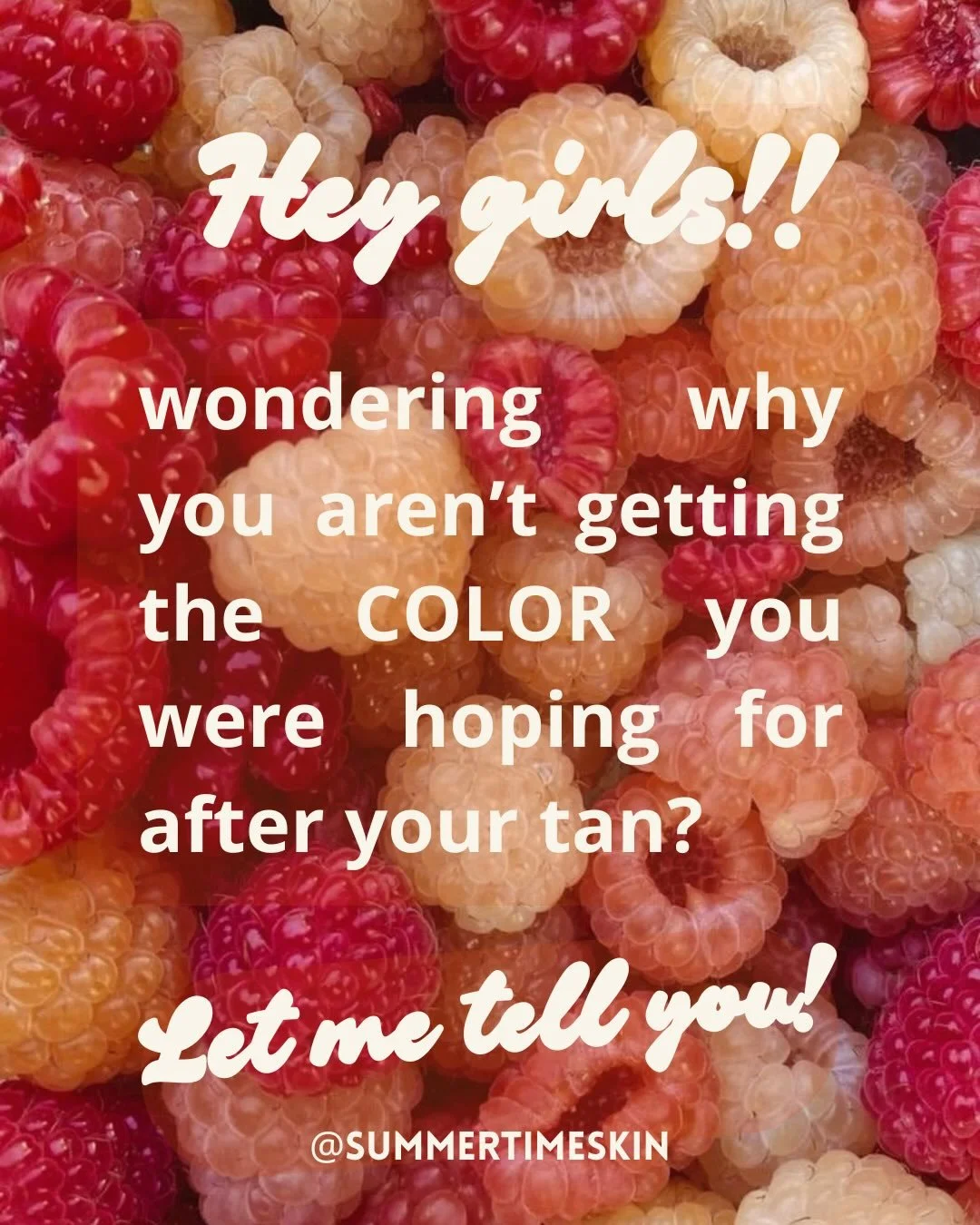Your favorite spray tan artist here to tell you all the deets on how to get the EXACT color and shade you are looking for with a spray tan!!! 🌺☀️🫶🏻🧴🍓✨👙