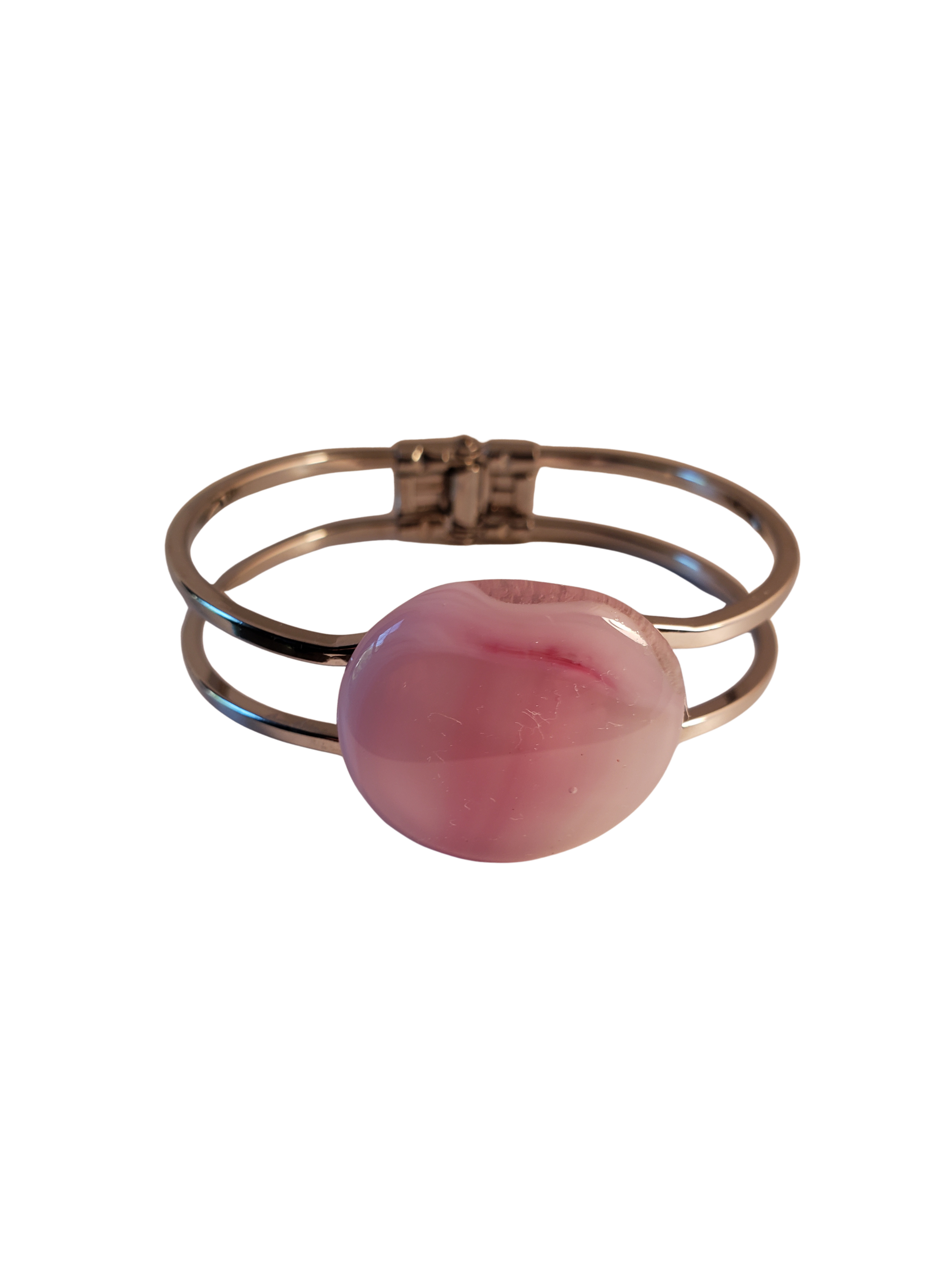 Light Pink Rose Cuff Bracelet
