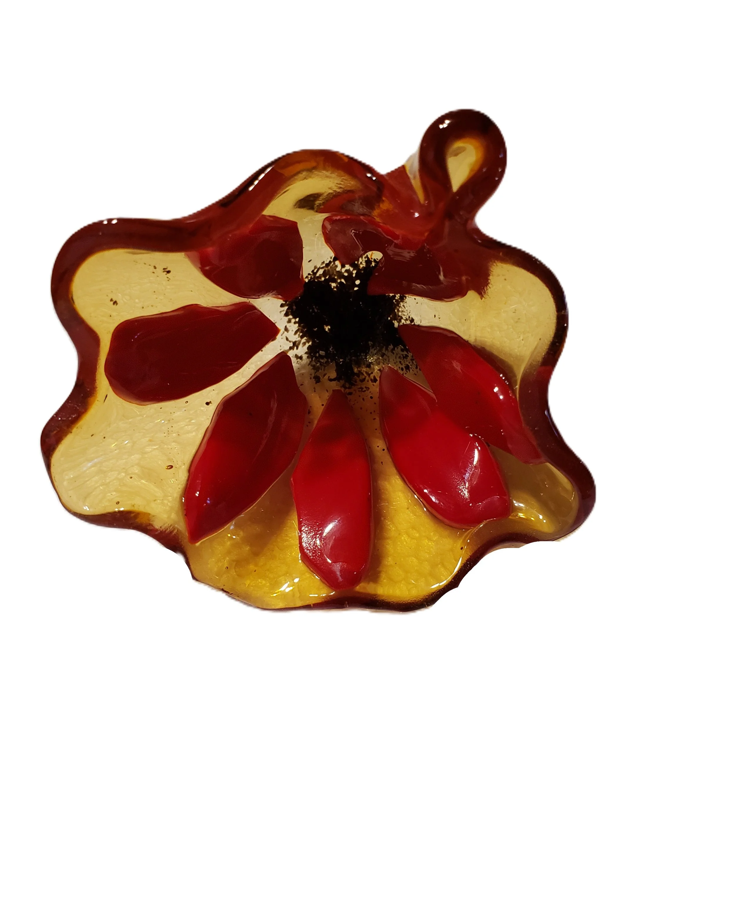 Red and Yellow Flower Art