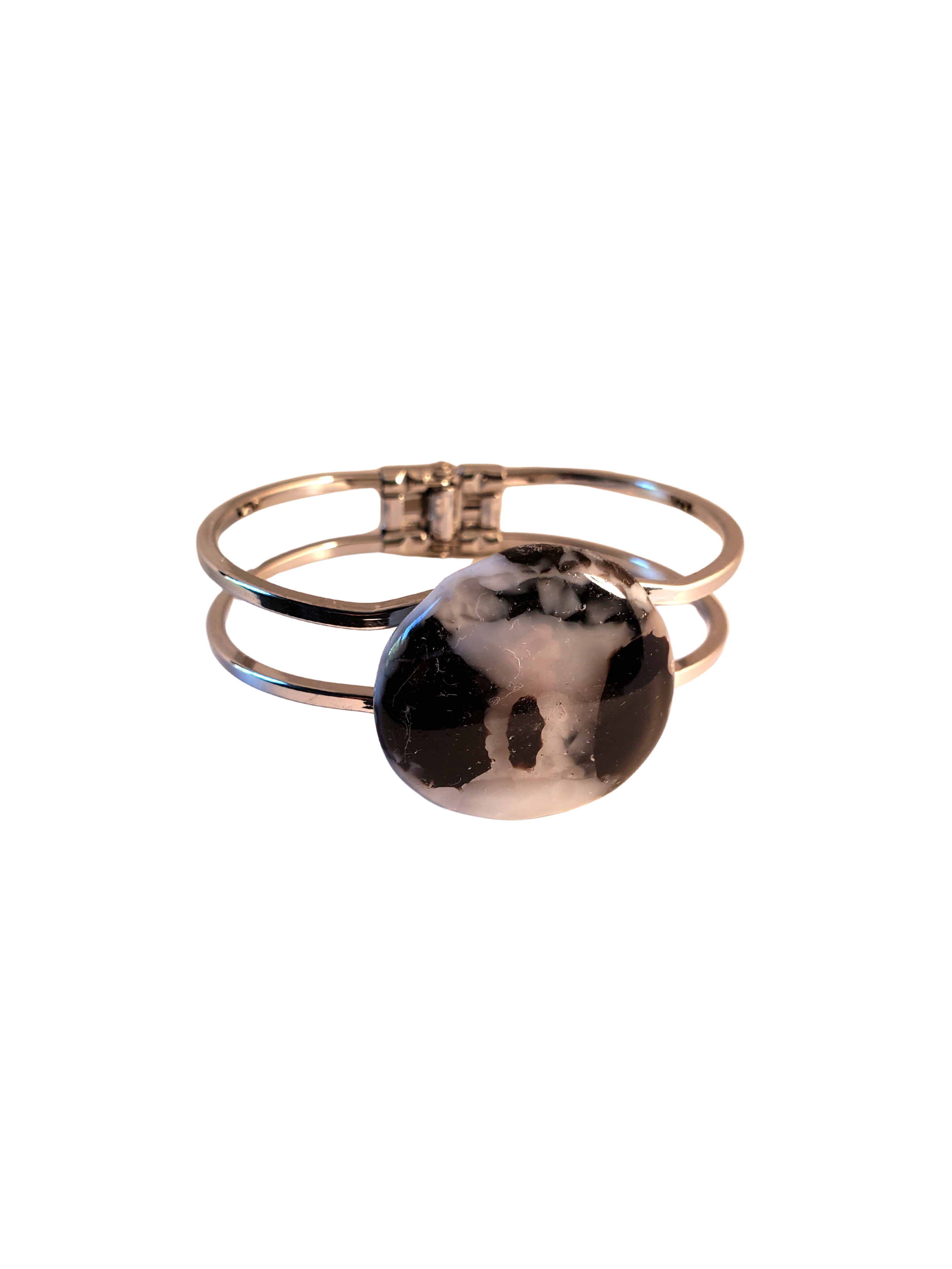 Black and White Cuff Bracelet