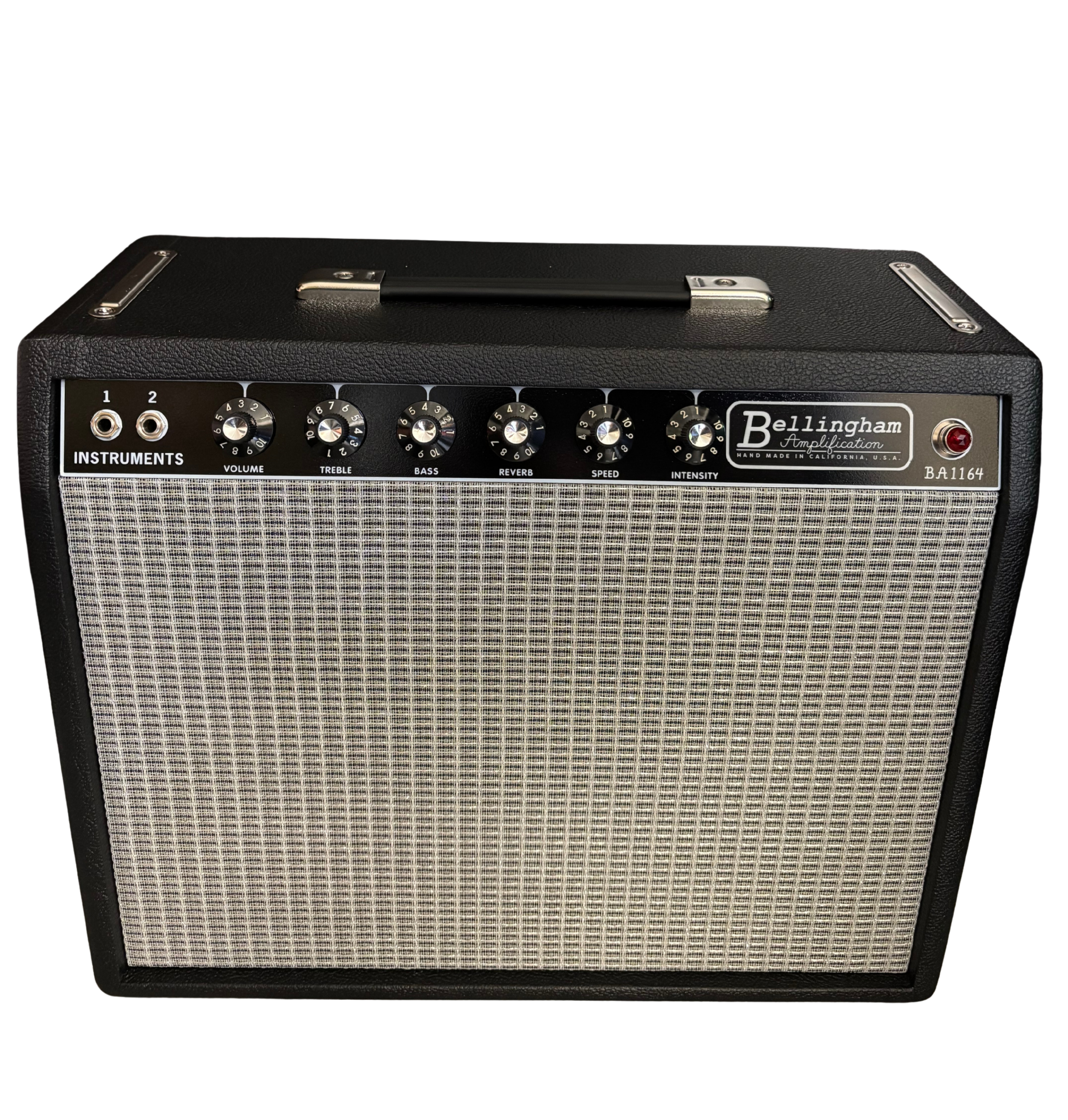 Bellingham Amplification AA1164 handcrafted black vintage-style hand-built boutique replica tube guitar amplifier combo.