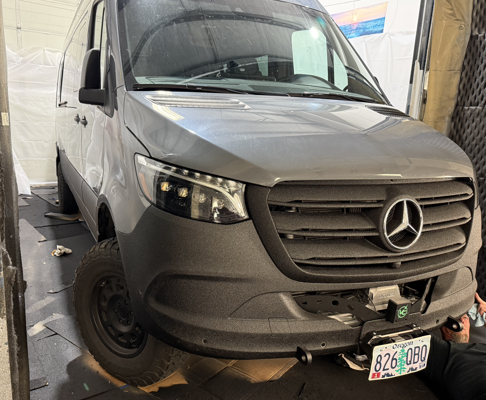 Speedliner, Raptor Liner, Bullet Liner, Rhino Linings, Line-XCustom Sprinter van components finished with premium spray-on polyurea coatings for waterproof, impact-resistant, and adventure-ready protection.
