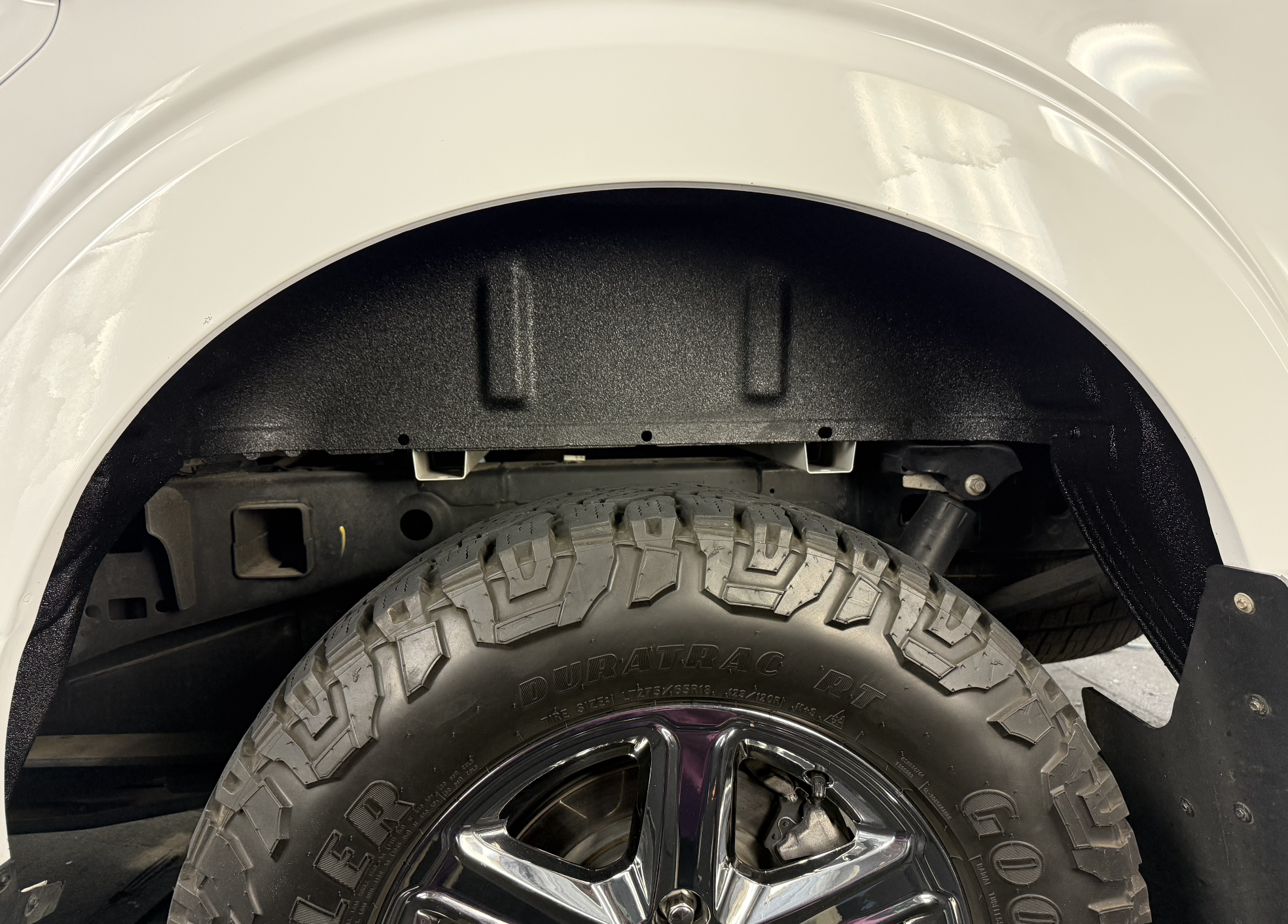Speedliner, Raptor Liner, Bullet Liner, Rhino Linings, Line-X,Heavy-duty trailer coated with seamless spray-on polyurea protective coating for abrasion resistance and long-lasting durability.