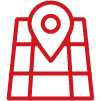 Map icon with a location pin