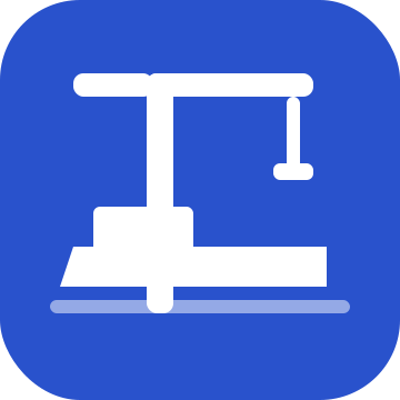 Icon of a manual band saw cutting machine.