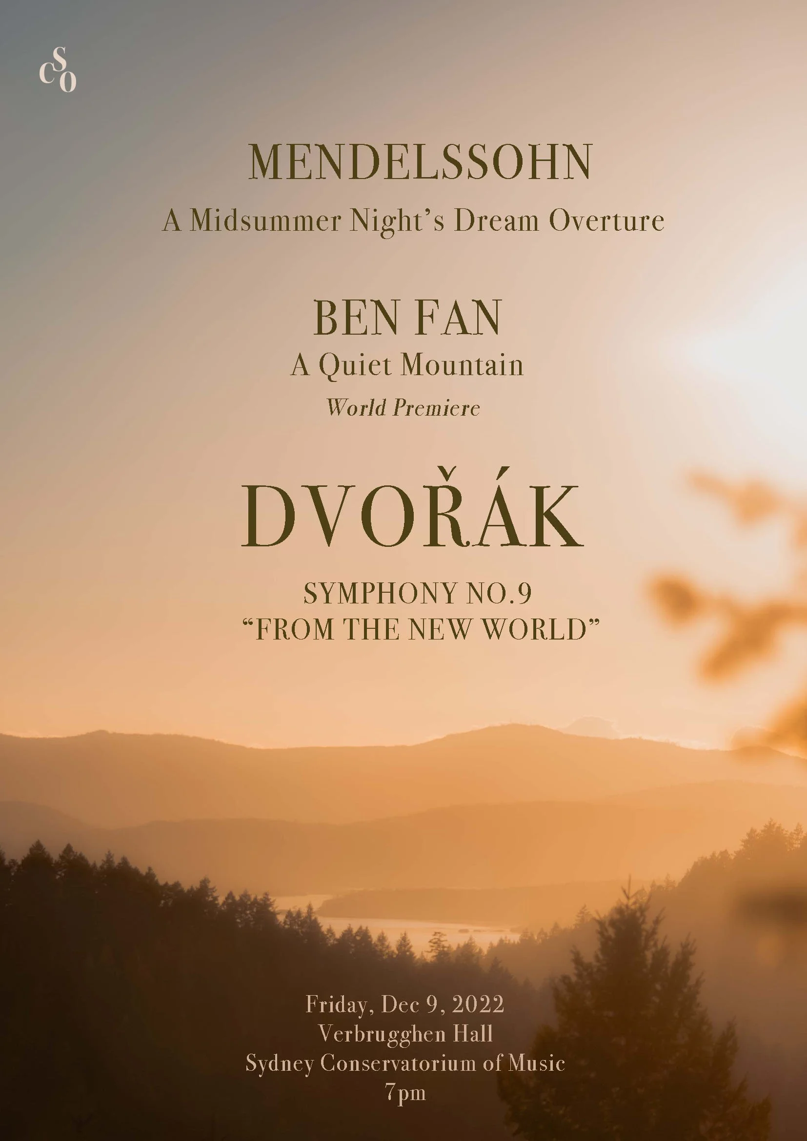 SCO Presents: Dvorak Symphony No. 9