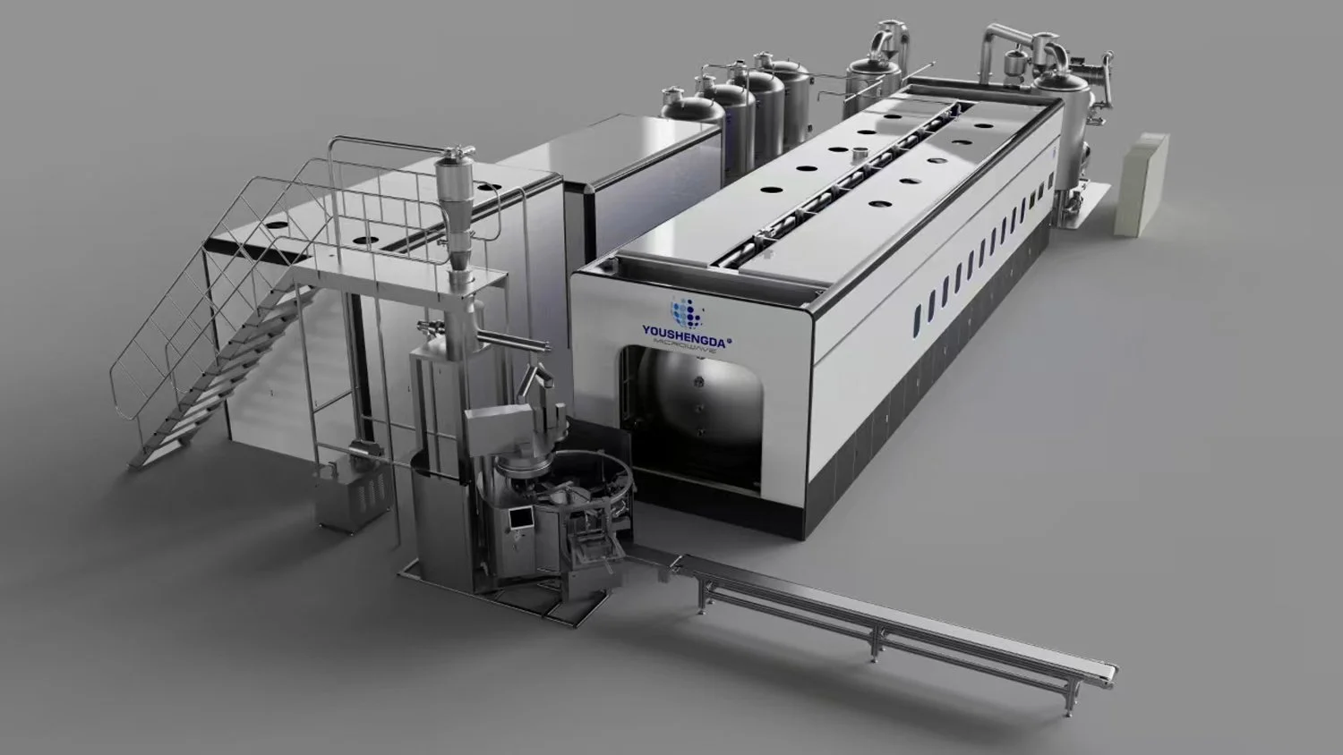 Microwave Vacuum Liquid Low -Temperature Continuous Dryer