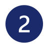 A blue circle with the number 2 inside.
