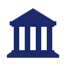 Icon of a classical government or institutional building with columns