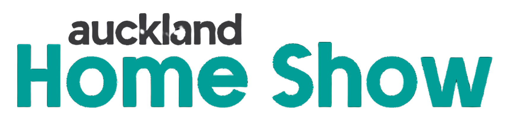 Logo for Auckland Home Show in black and blue text