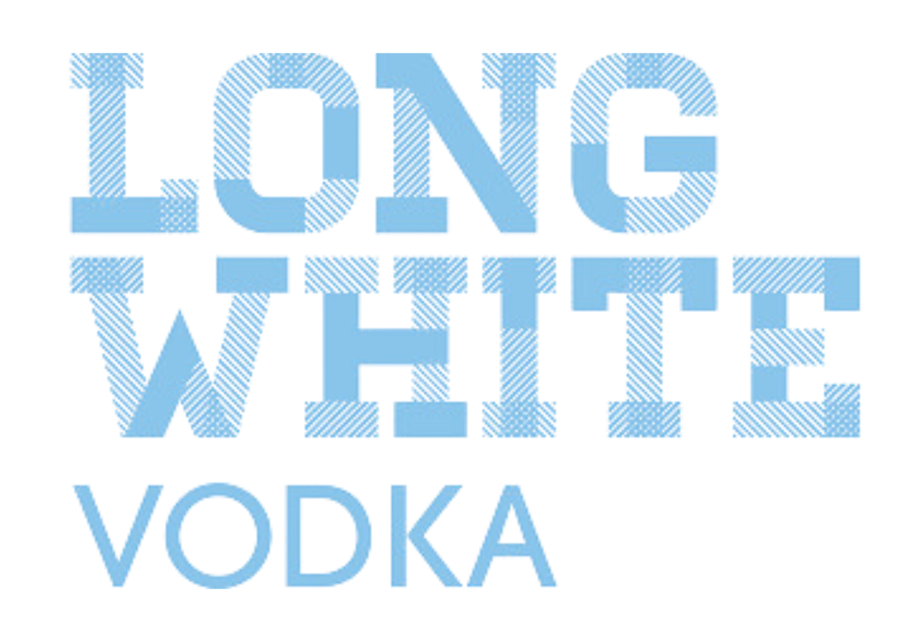 The phrase "LONG LIVE THE WIRE" written in large, light blue, striped, block letters, with the word "VODKA" in smaller, similarly styled letters underneath.