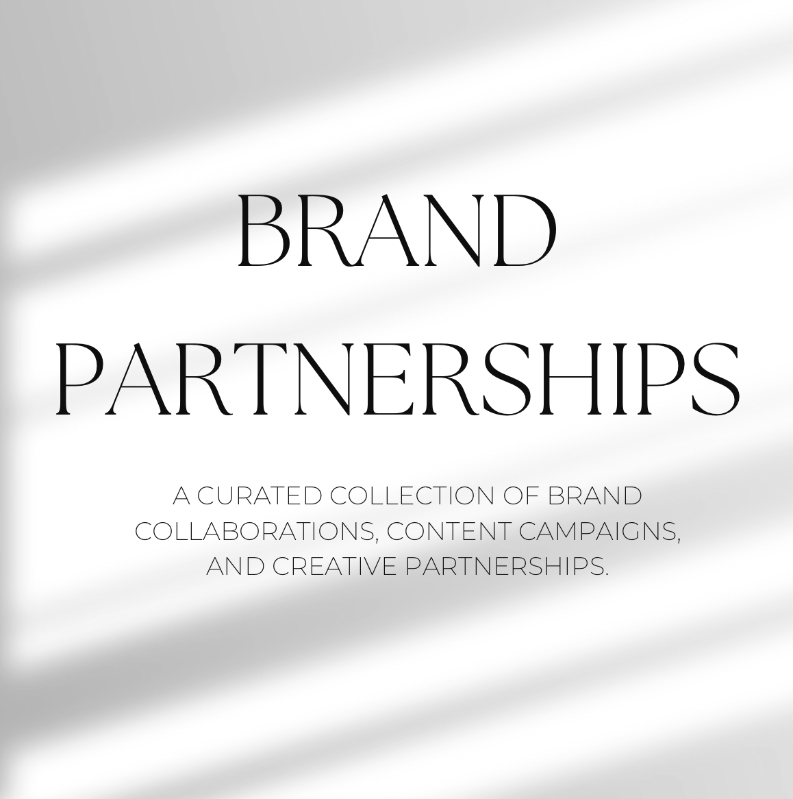 Brand Partnerships