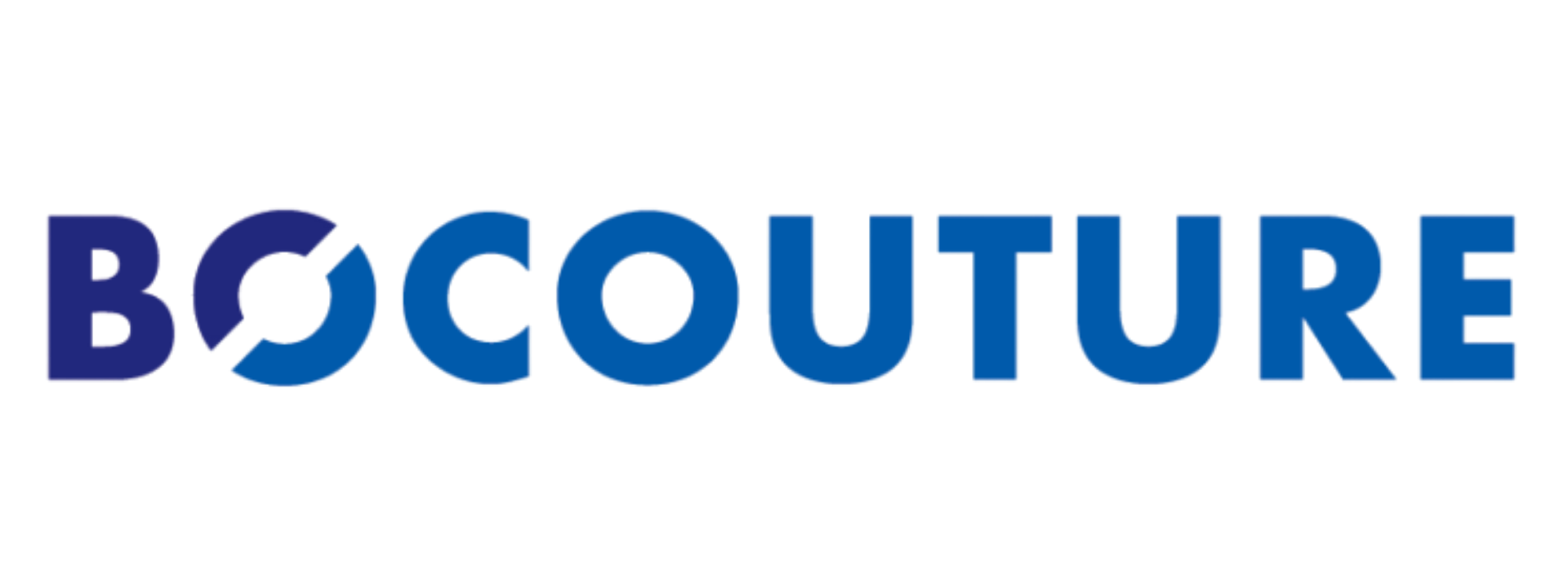 The logo of BOCOUTURE with stylized blue text.