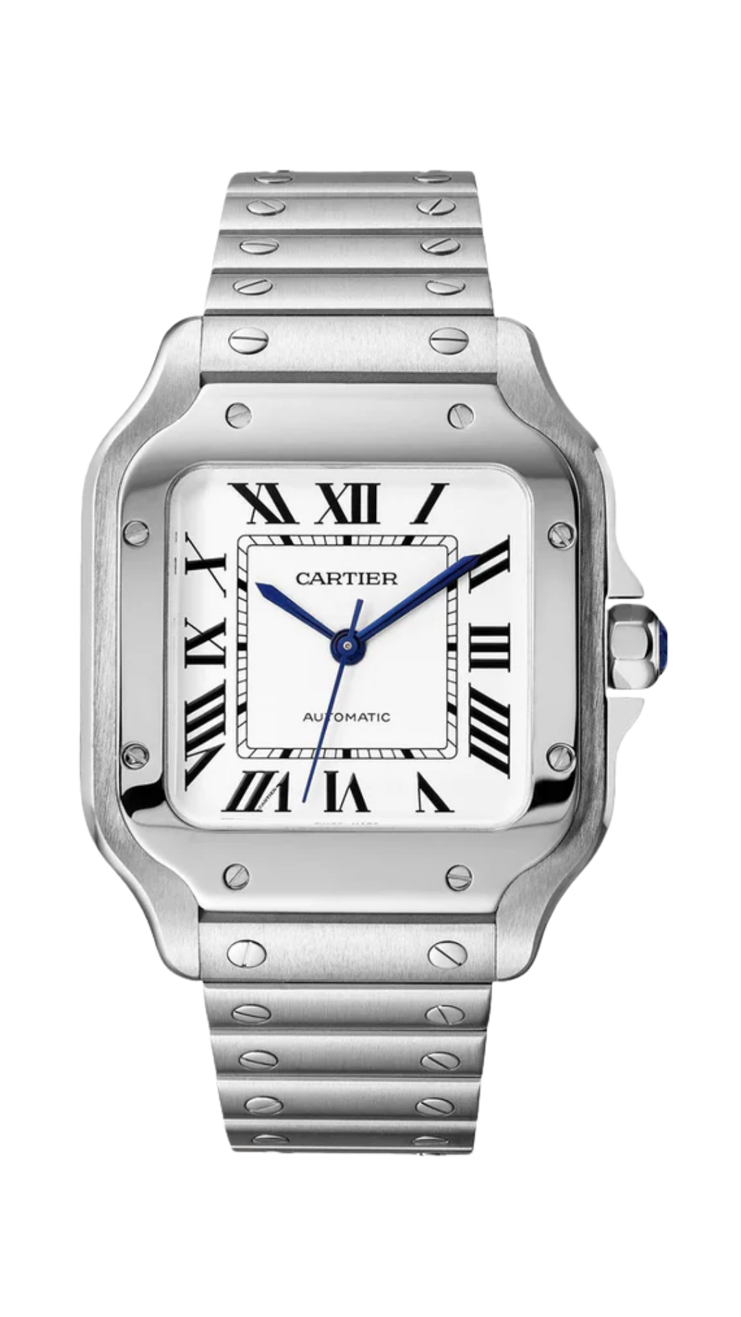 Cartier Santos de Cartier Steel Silver Roman Dial 35mm