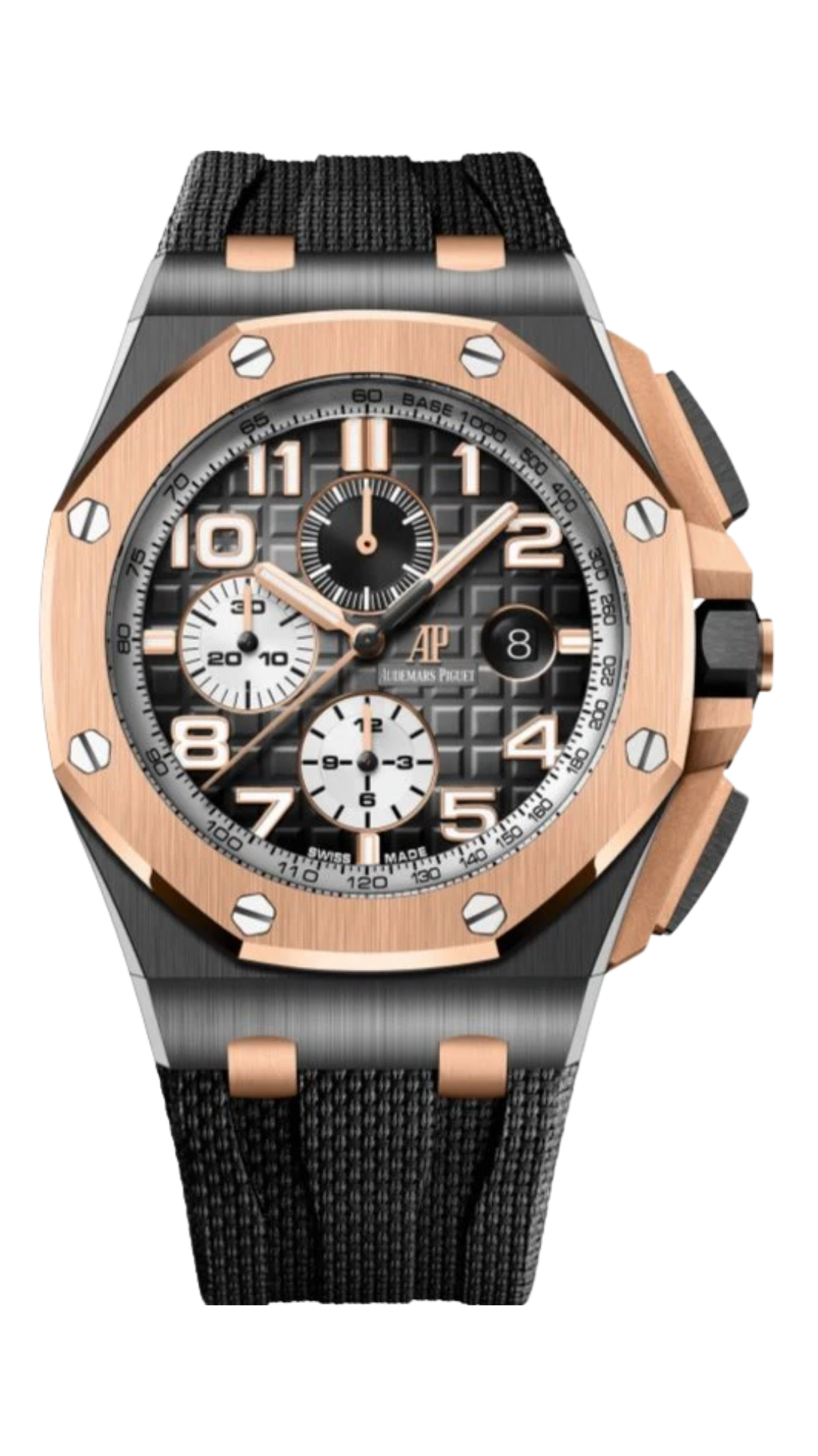 Audemars Piguet Royal Oak Offshore Chronograph 26405NR Rose Gold Bezel Black Ceramic 44mm