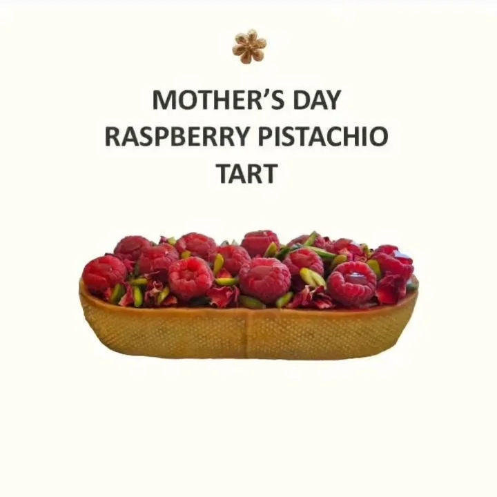 Mother&rsquo;s Day Raspberry Pistachio Tart 💐

A delicate balance of sweet and nutty | raspberries, pistachio frangipane, raspberry coulis, finished with rose petals, pistachios and fresh raspberries ✨

Perfect for celebrating Mum (or any special wo