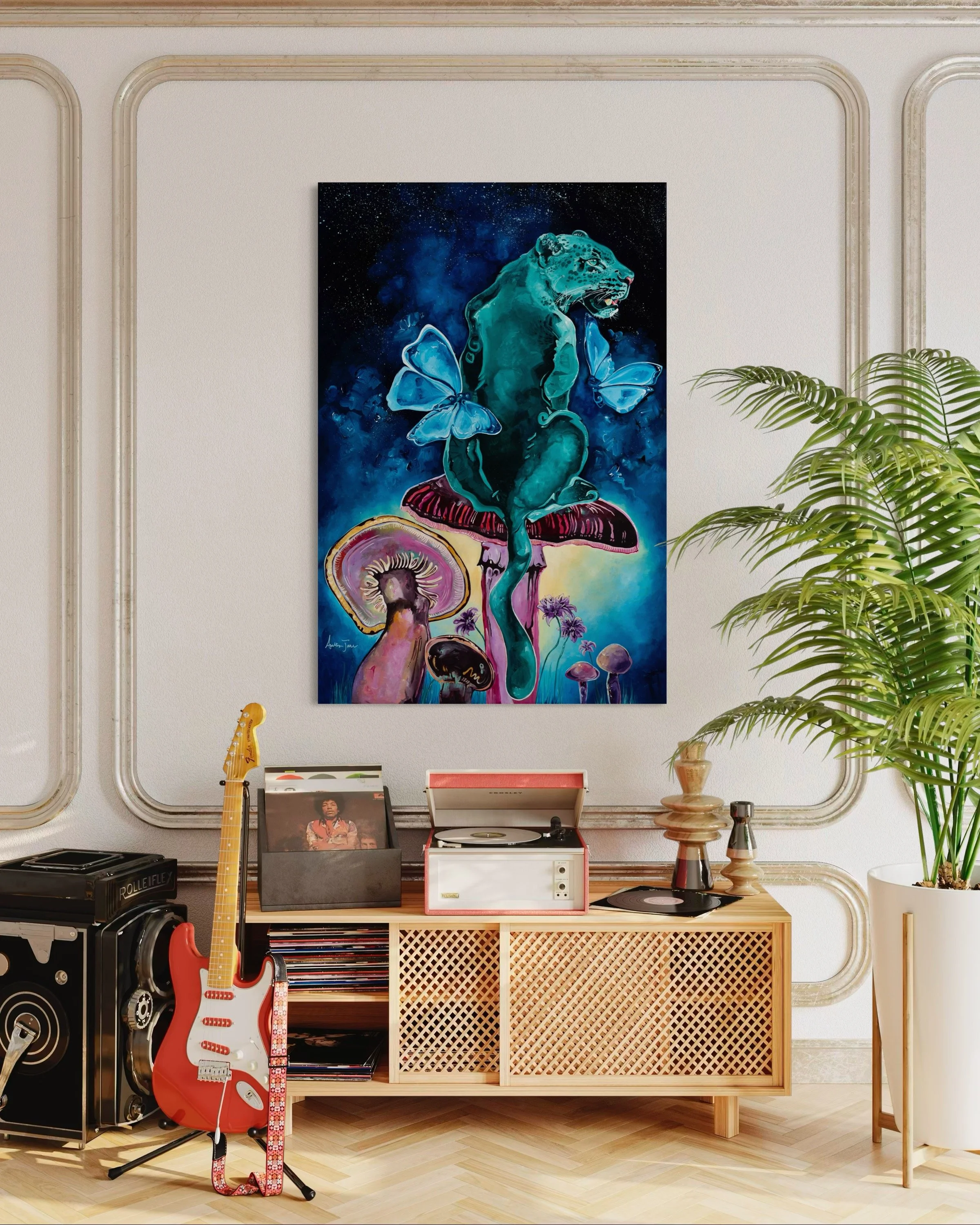 "Cosmic Kitty" Art Print