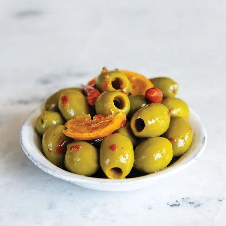 Green Olive with Chilis