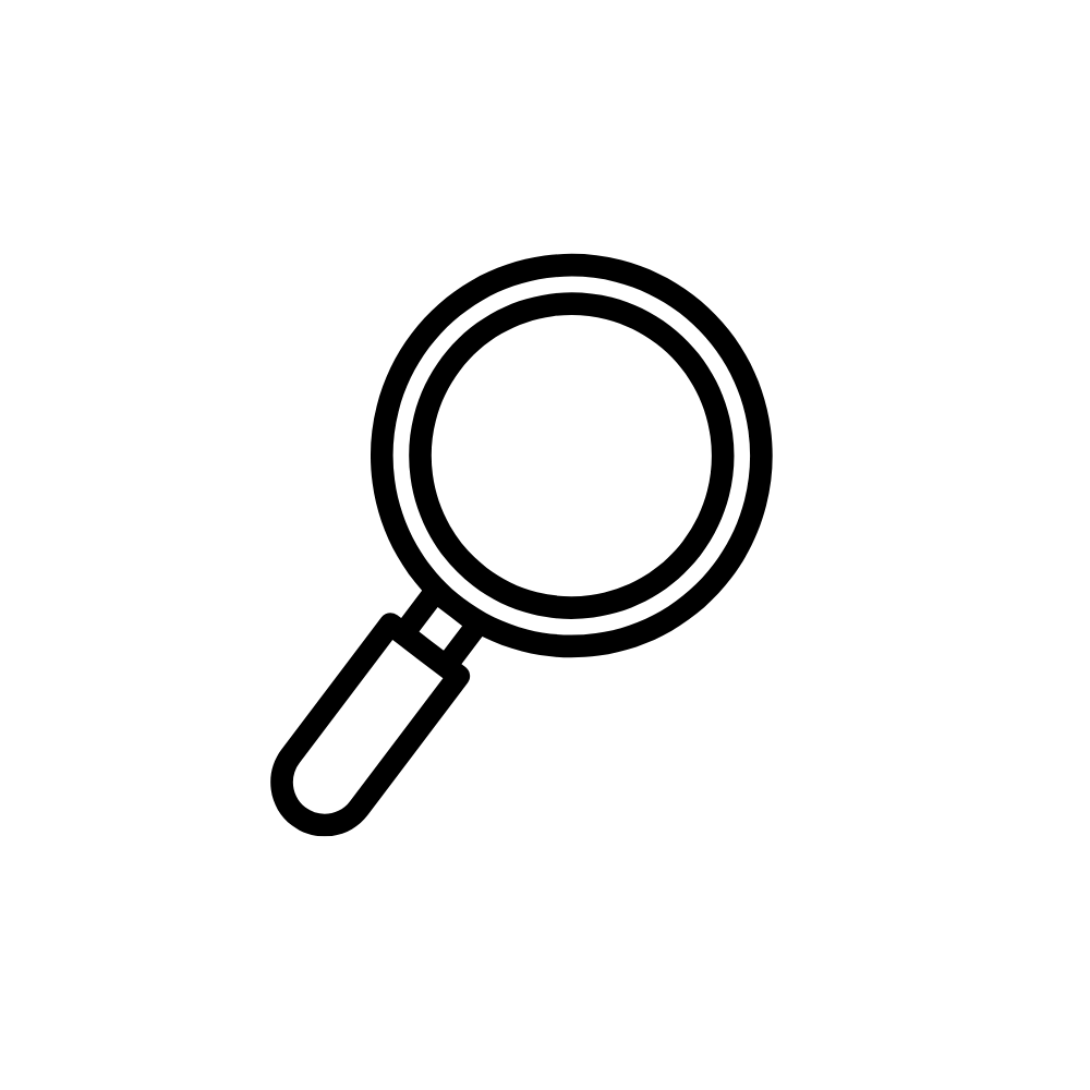 Magnifying glass icon representing finding the best esthetician in Sahuarita, AZ.