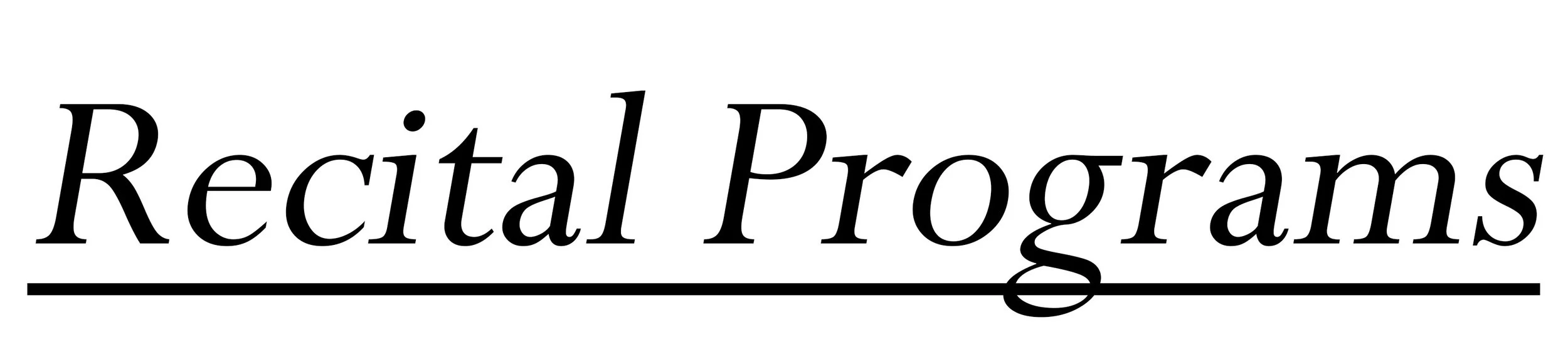 Text reading 'Rectal Programs' with a black underline.