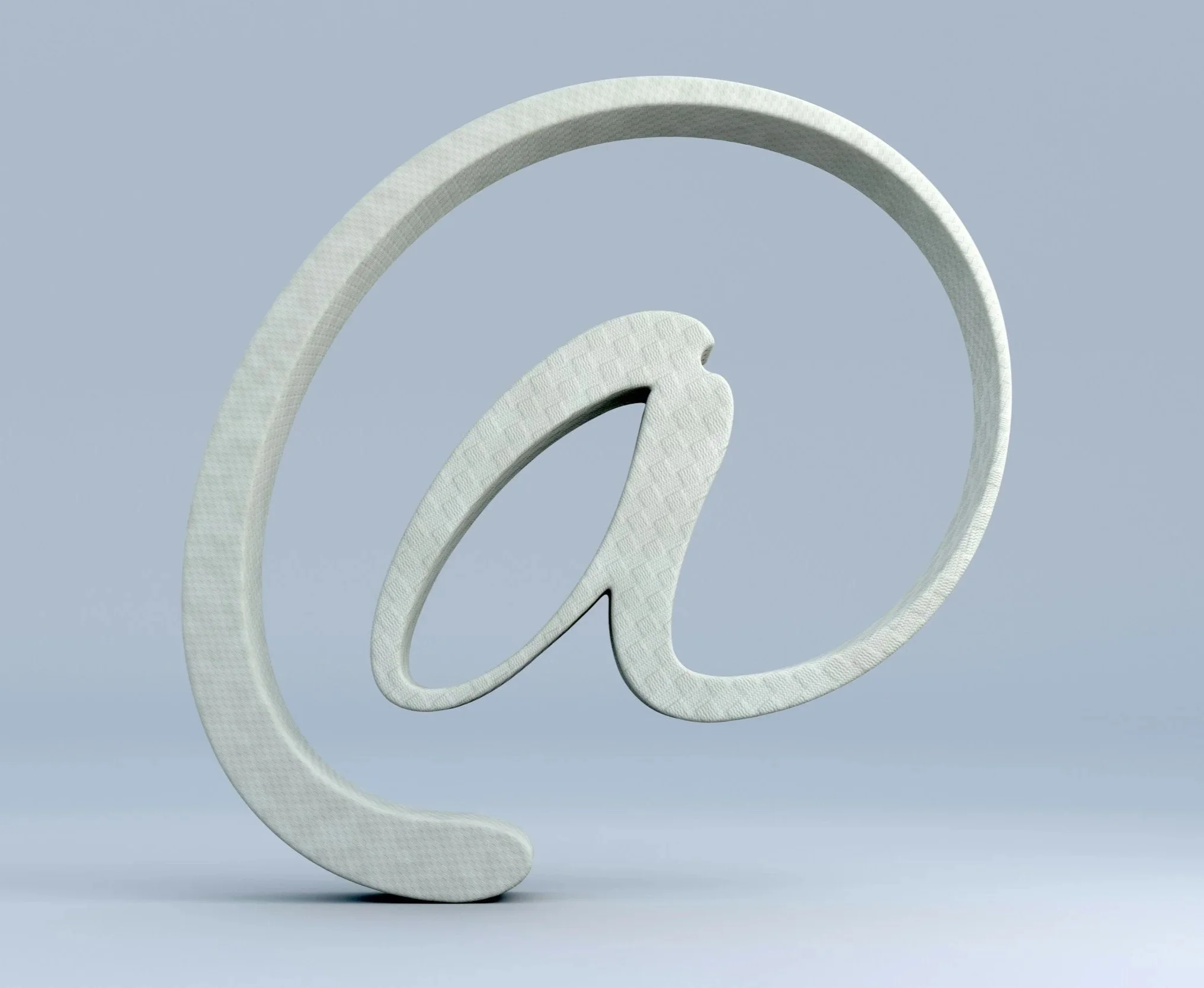 At symbol icon representing email signup