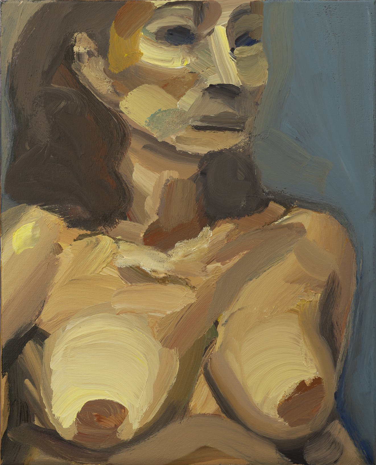 "P018" (2021). Medium: Acrylic (paint) on canvas. Dimensions: 12 x 16 inches.