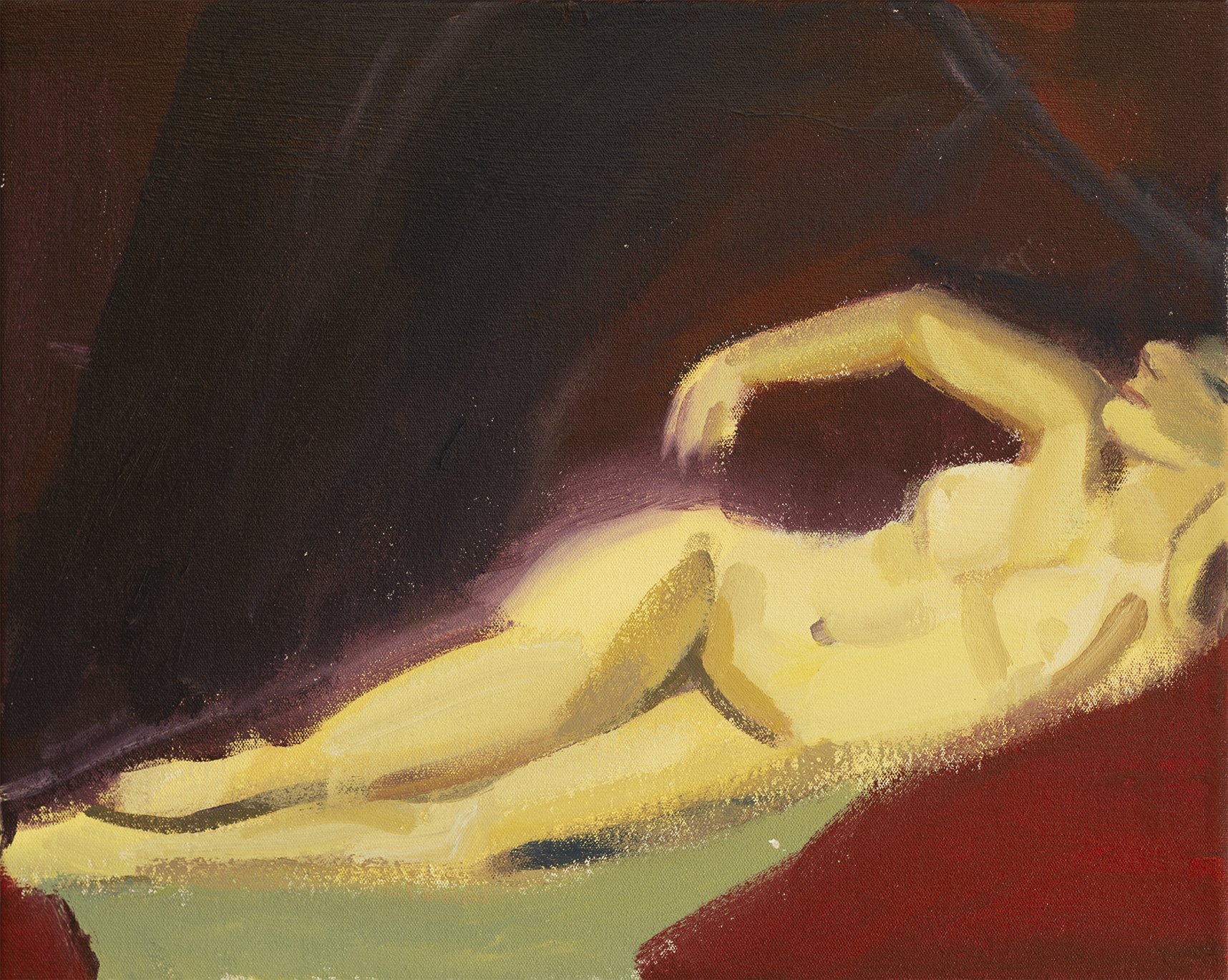 "P004" (2021). Medium: Acrylic (paint) on canvas. Dimensions: 12 x 16 inches.